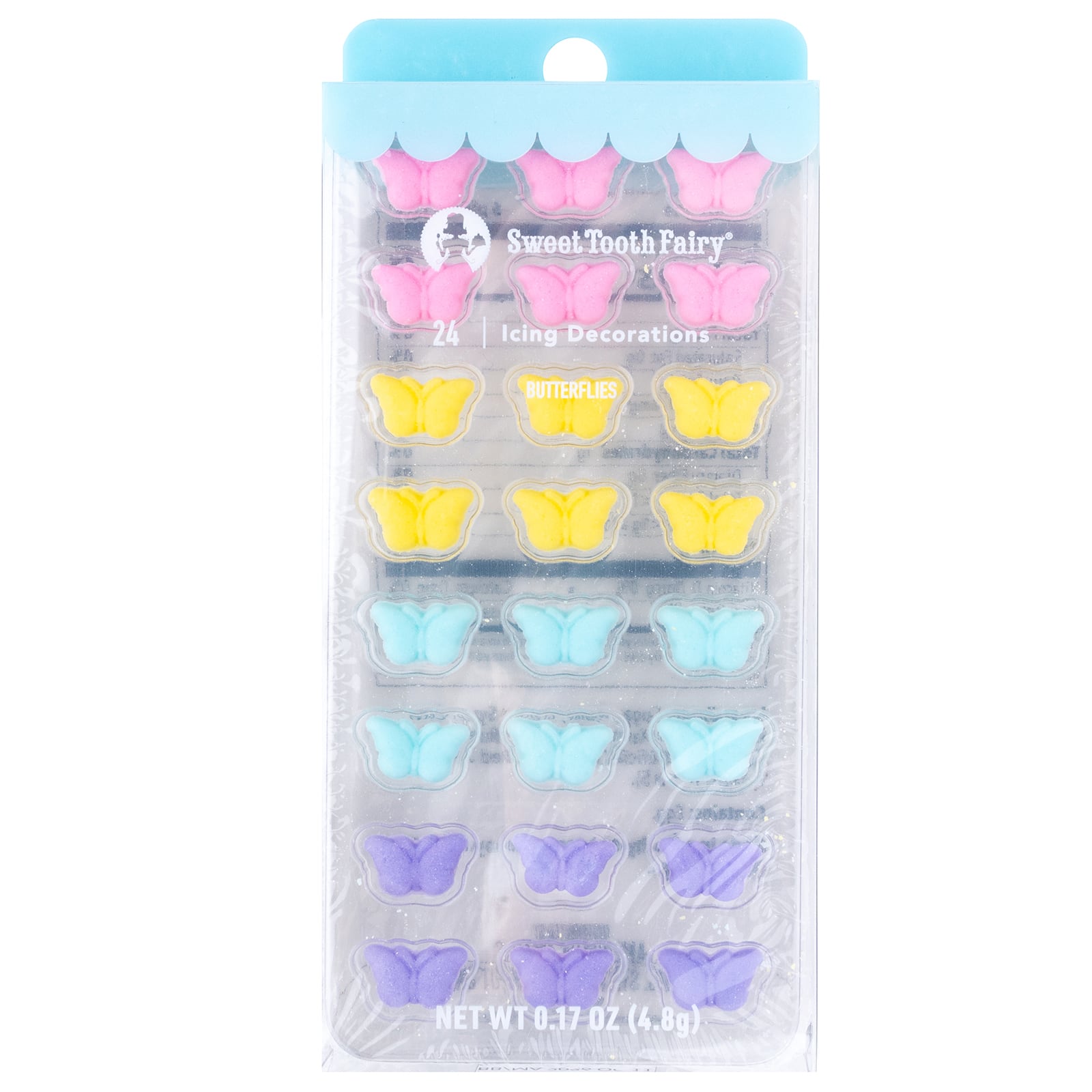 Sweet Tooth Fairy&#xAE; Butterflies Icing Decorations, 24ct.