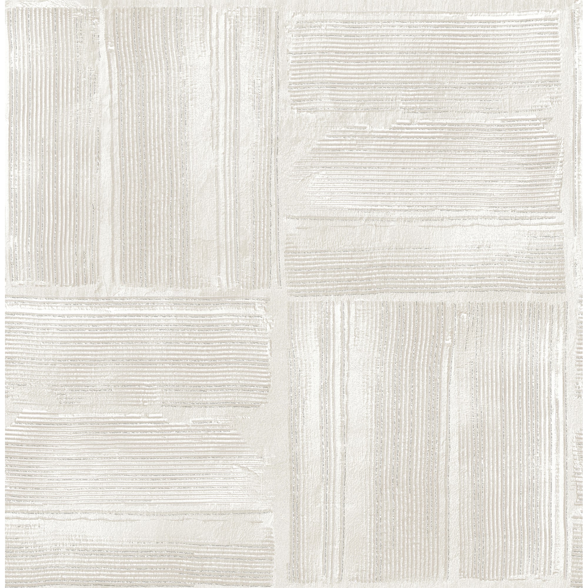 RoomMates Dimensional Square Beige Plaster Peel & Stick Wallpaper