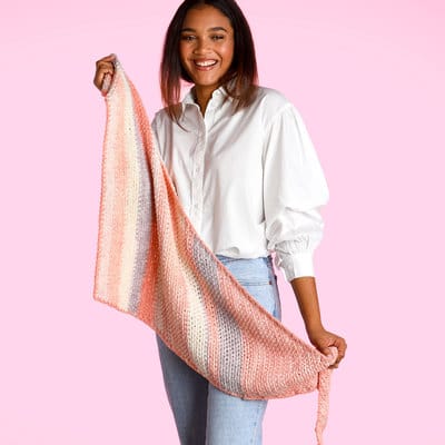 Caron® Cotton Angel Cakes™ and Cotton Cakes™ Crochet Triangular