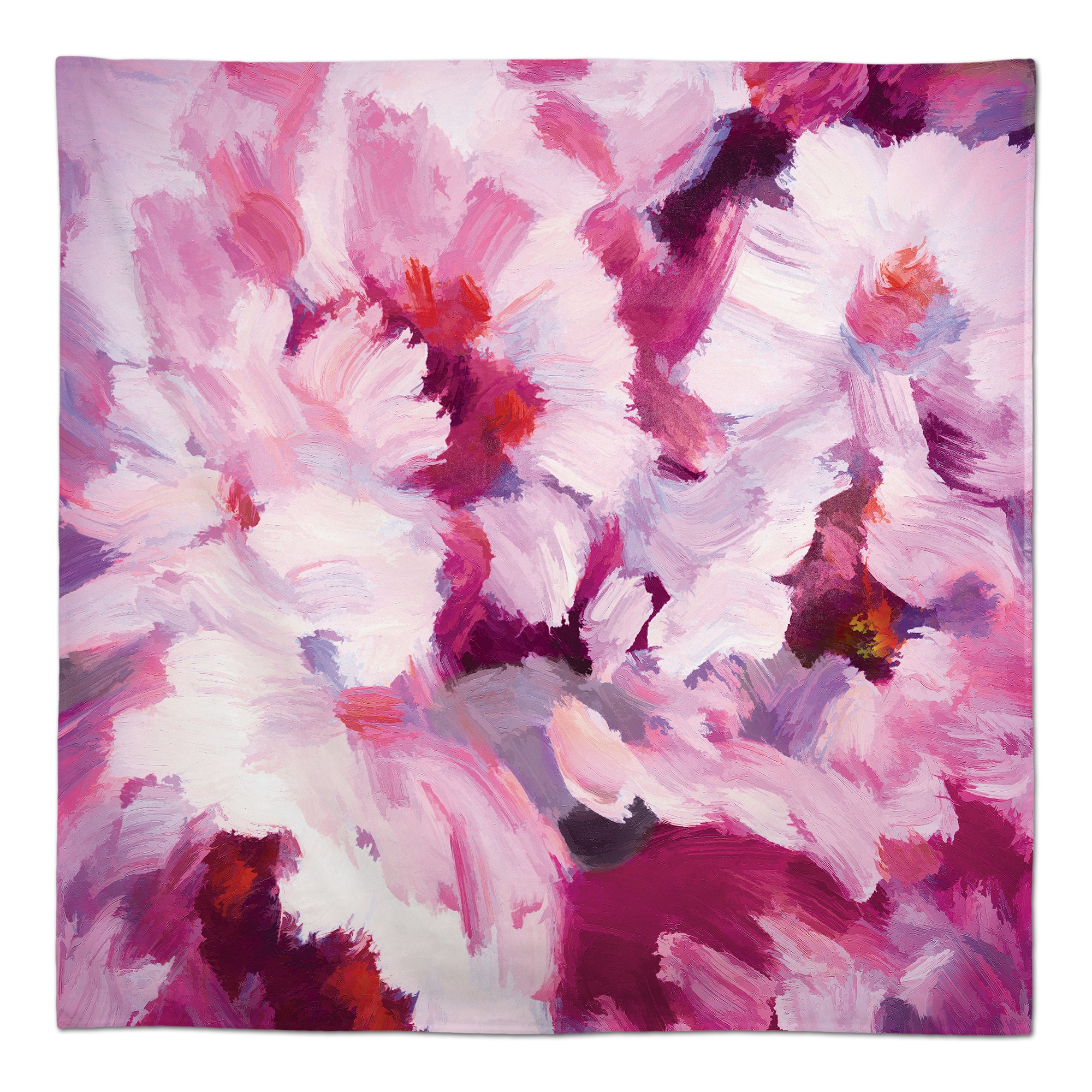 Lilac Florals 58&#x22; x 58&#x22; Tablecloth