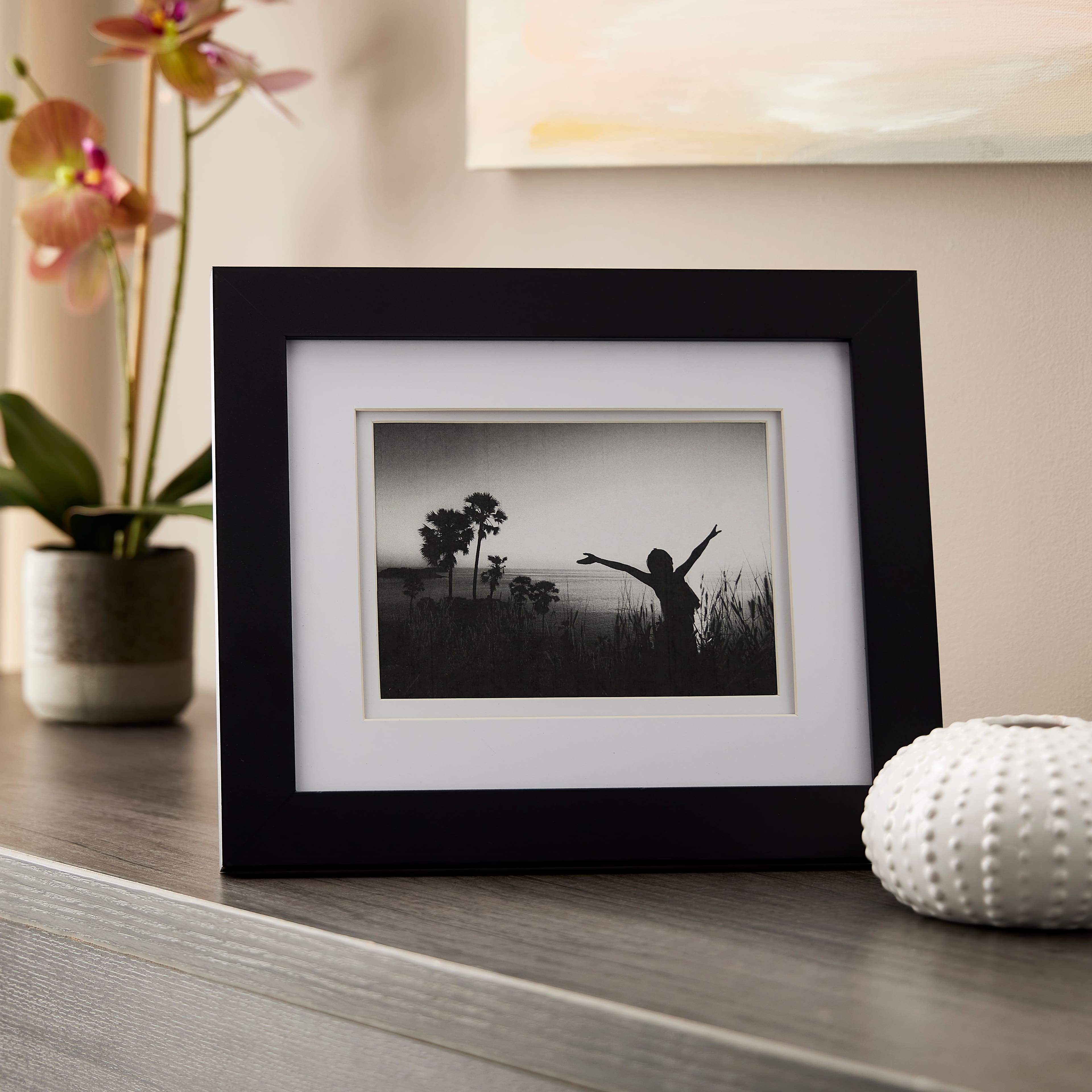 Black Gallery Frame with Double Mat by Studio D&#xE9;cor&#xAE;