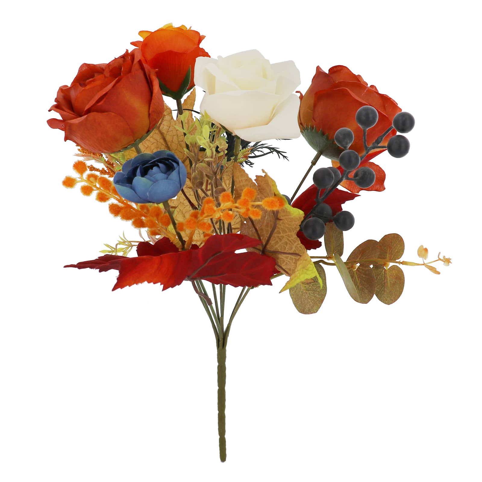 14&#x22; Orange Rose Mix Deluxe Bush by Ashland&#xAE;