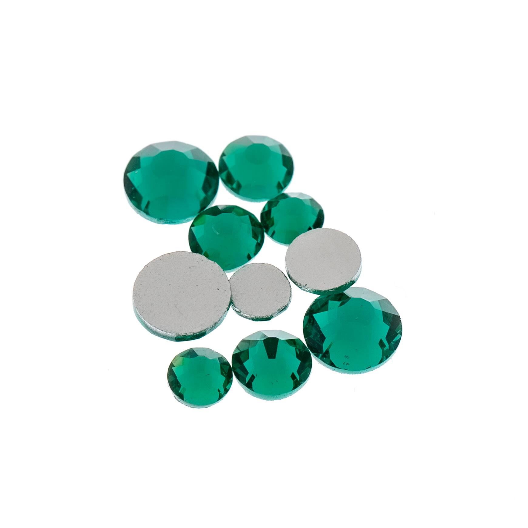 12 Pack: Combo Glass Flatback Rhinestones by Bead Landing™