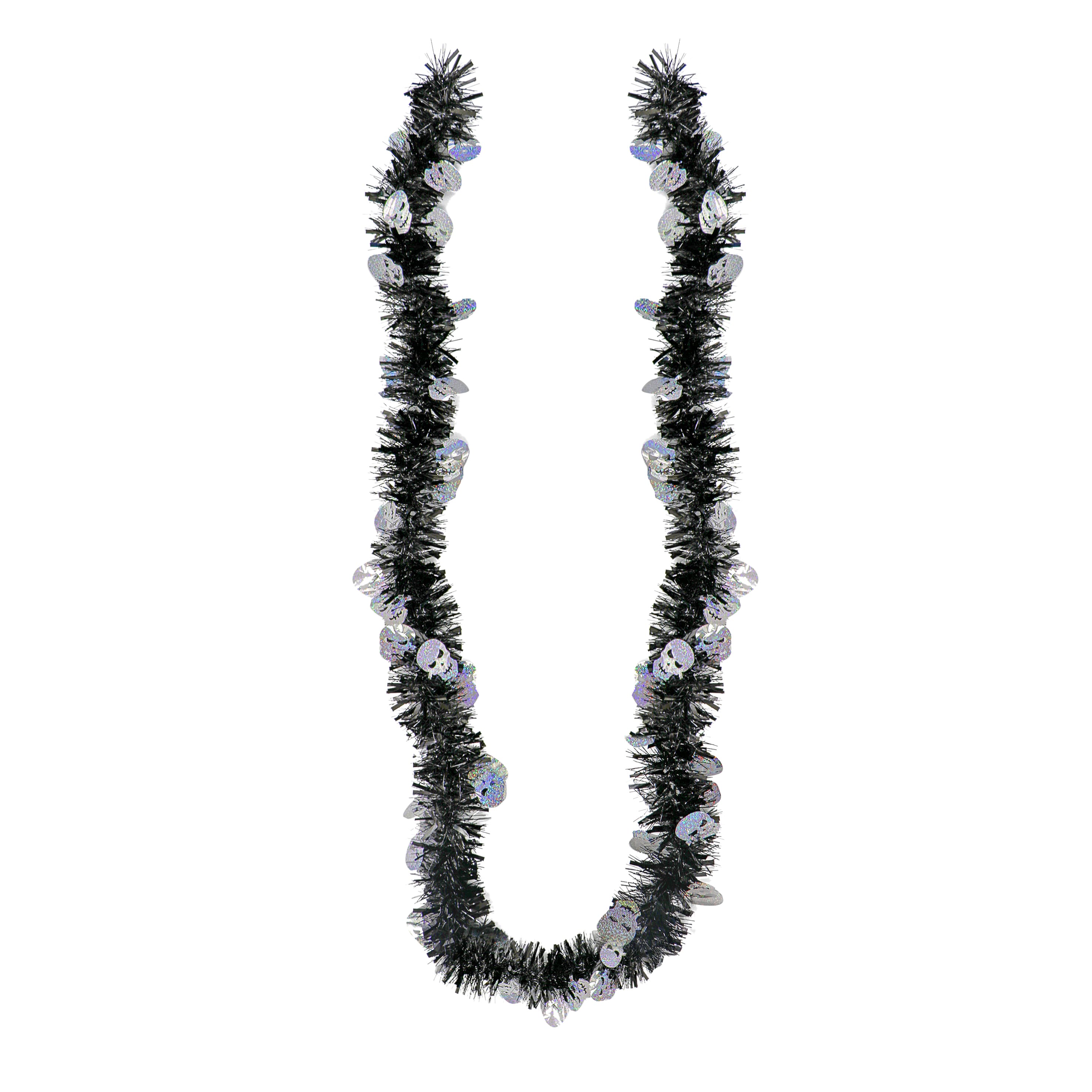 6ft. Tinsel with Skull Garland by Ashland&#xAE;