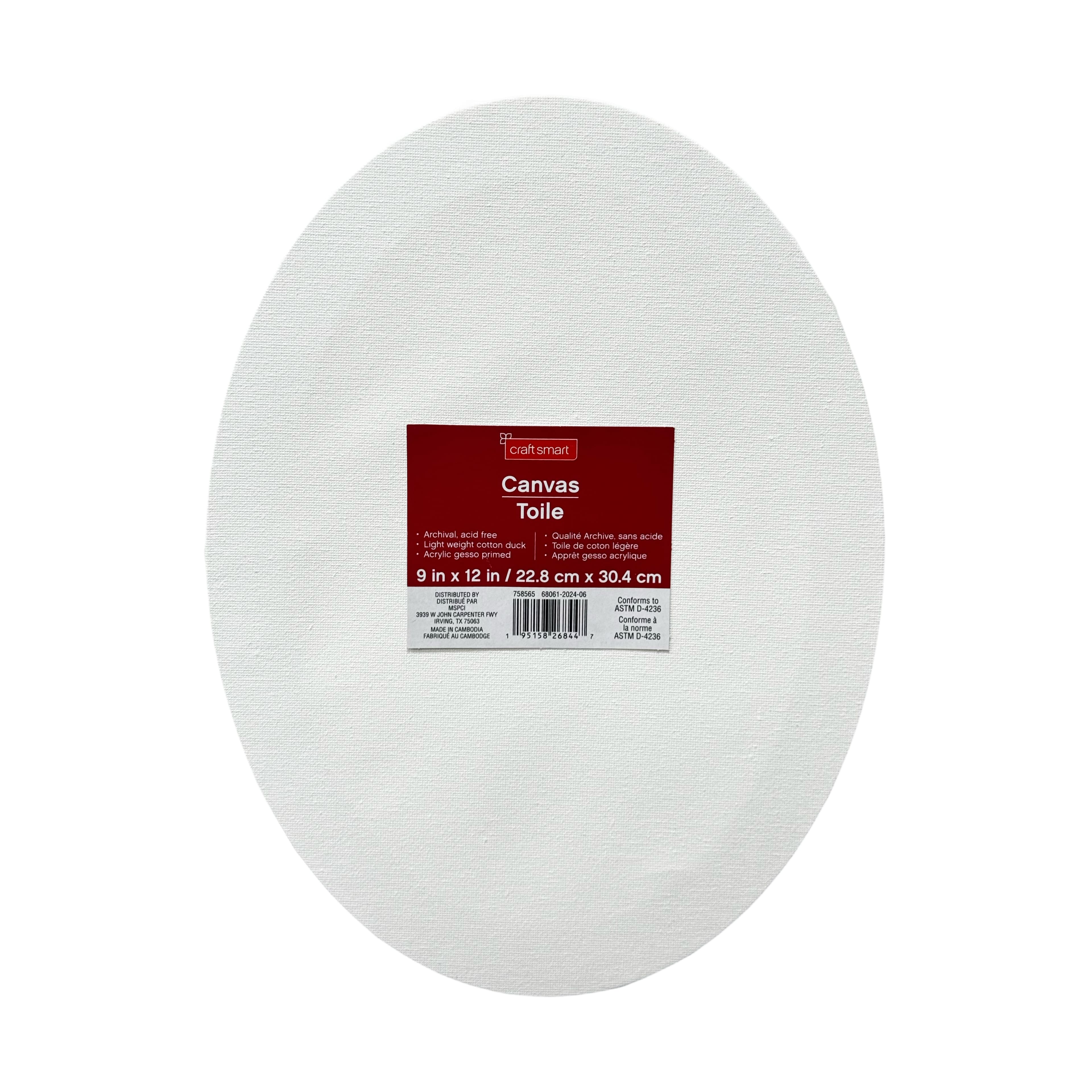 Oval Cotton Duck Canvas by Craft Smart