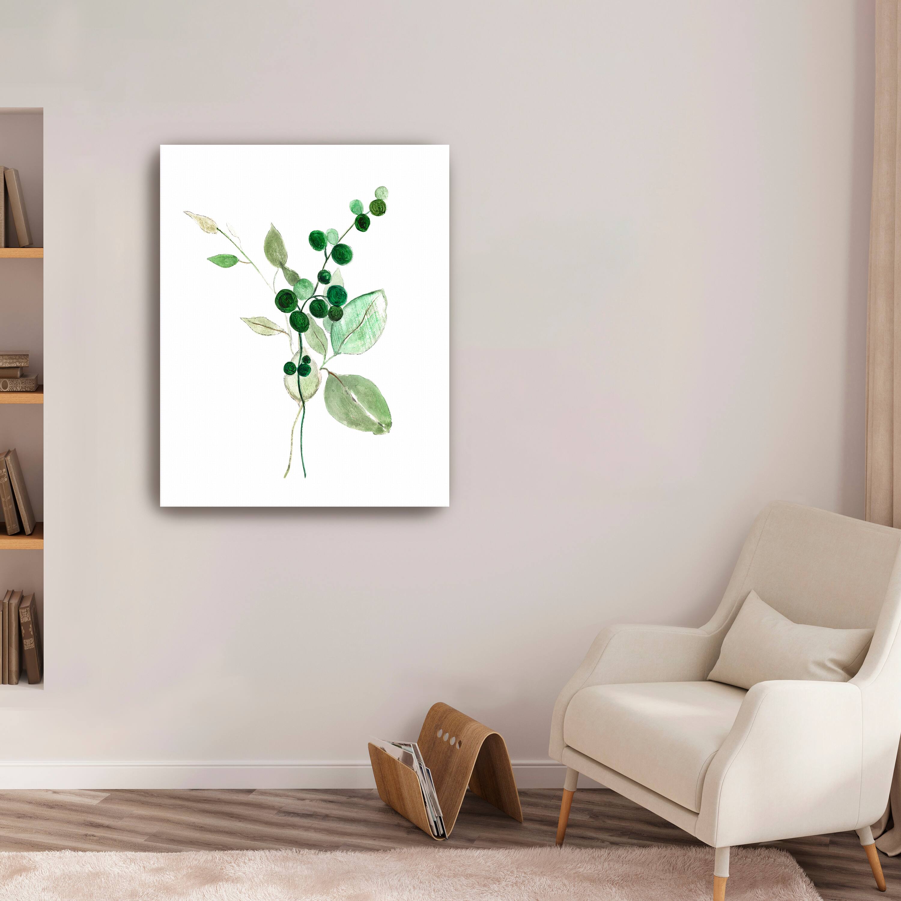 Sprigs in Green I Canvas Giclee