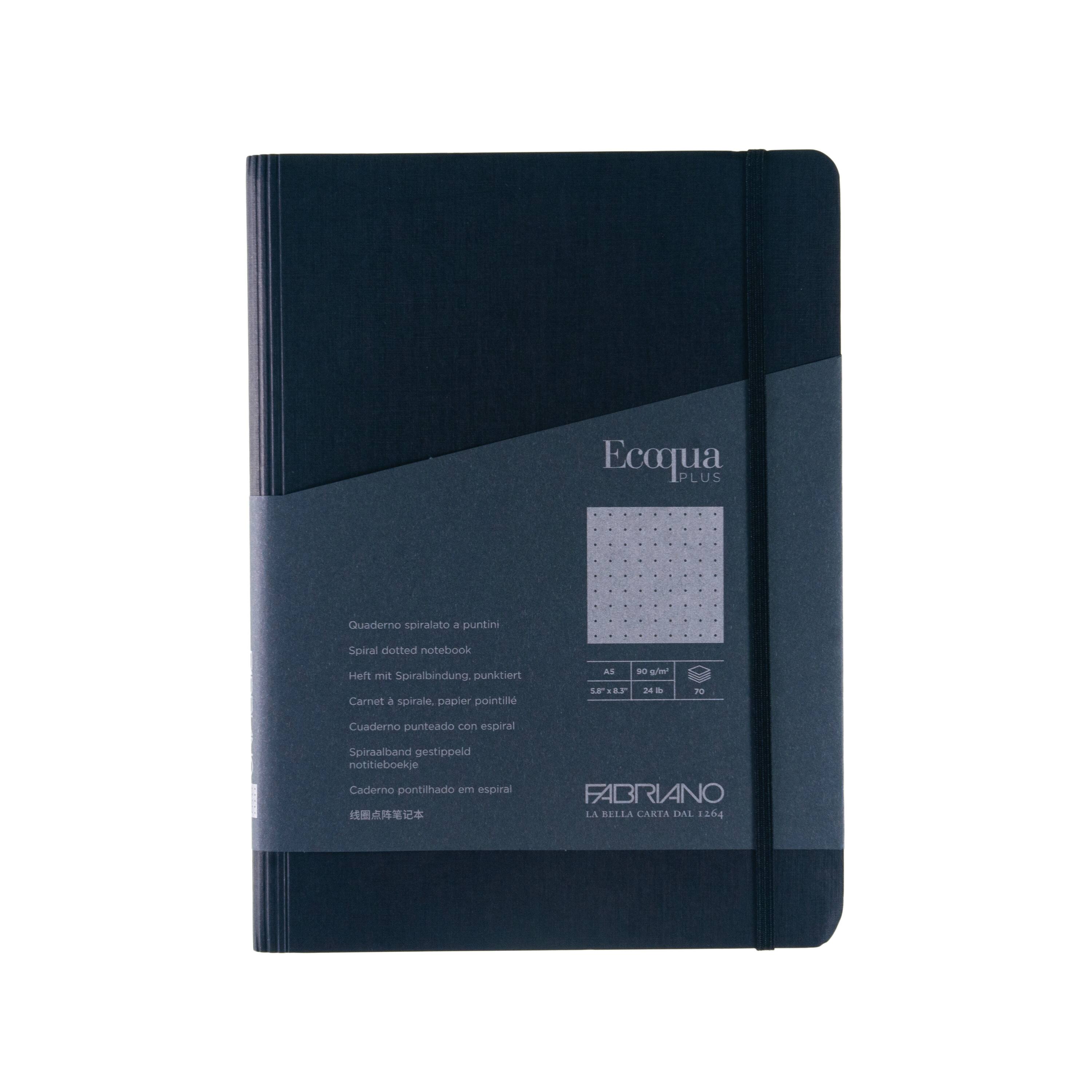 Fabriano® Ecoqua Plus Dotted A5 Hidden Spiral-Bound Notebook