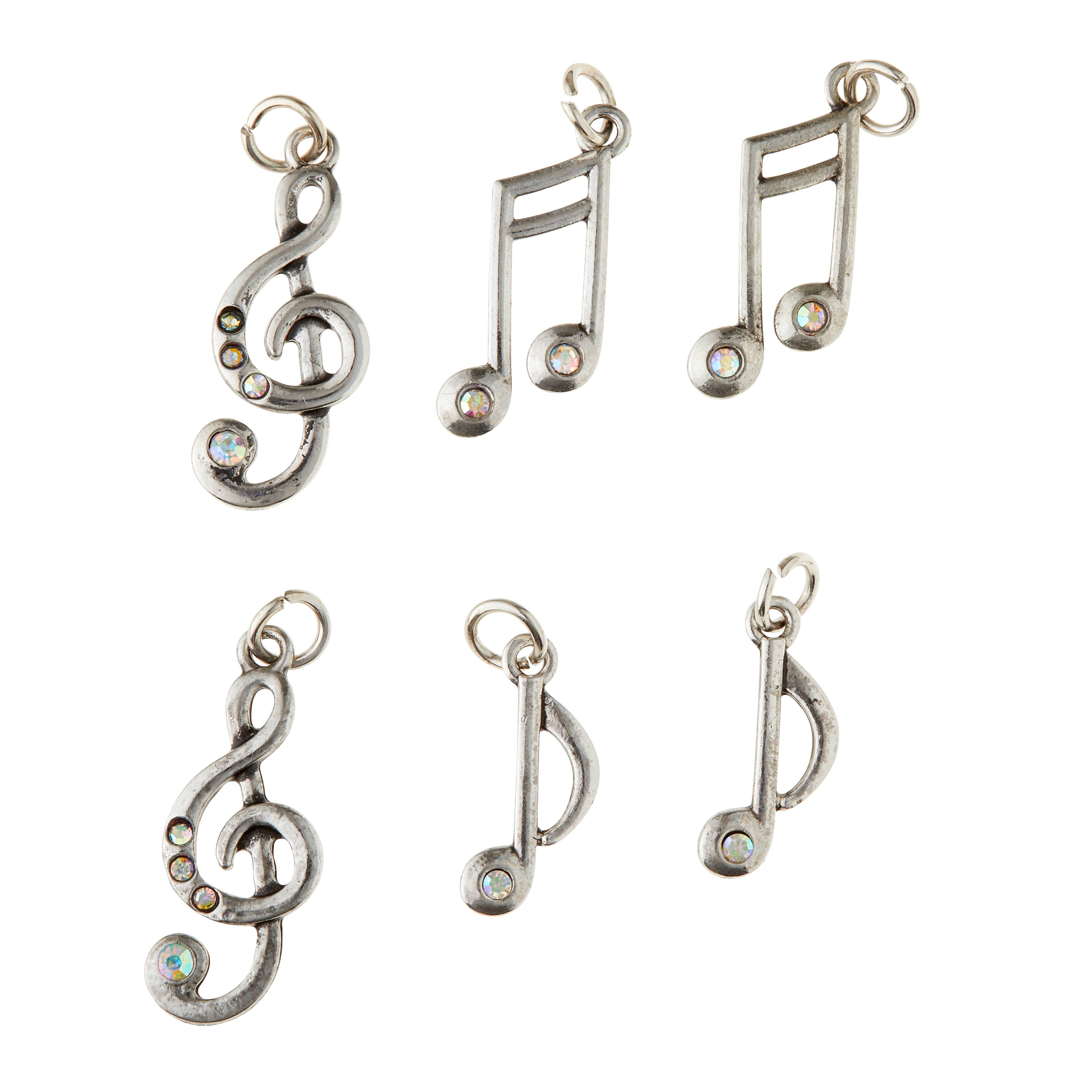 12 Packs: 6 ct. (72 total) Music Note Charms by Bead Landing™
