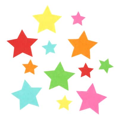 Felt Stars Scrap Pack, 50ct. by Creatology™ image