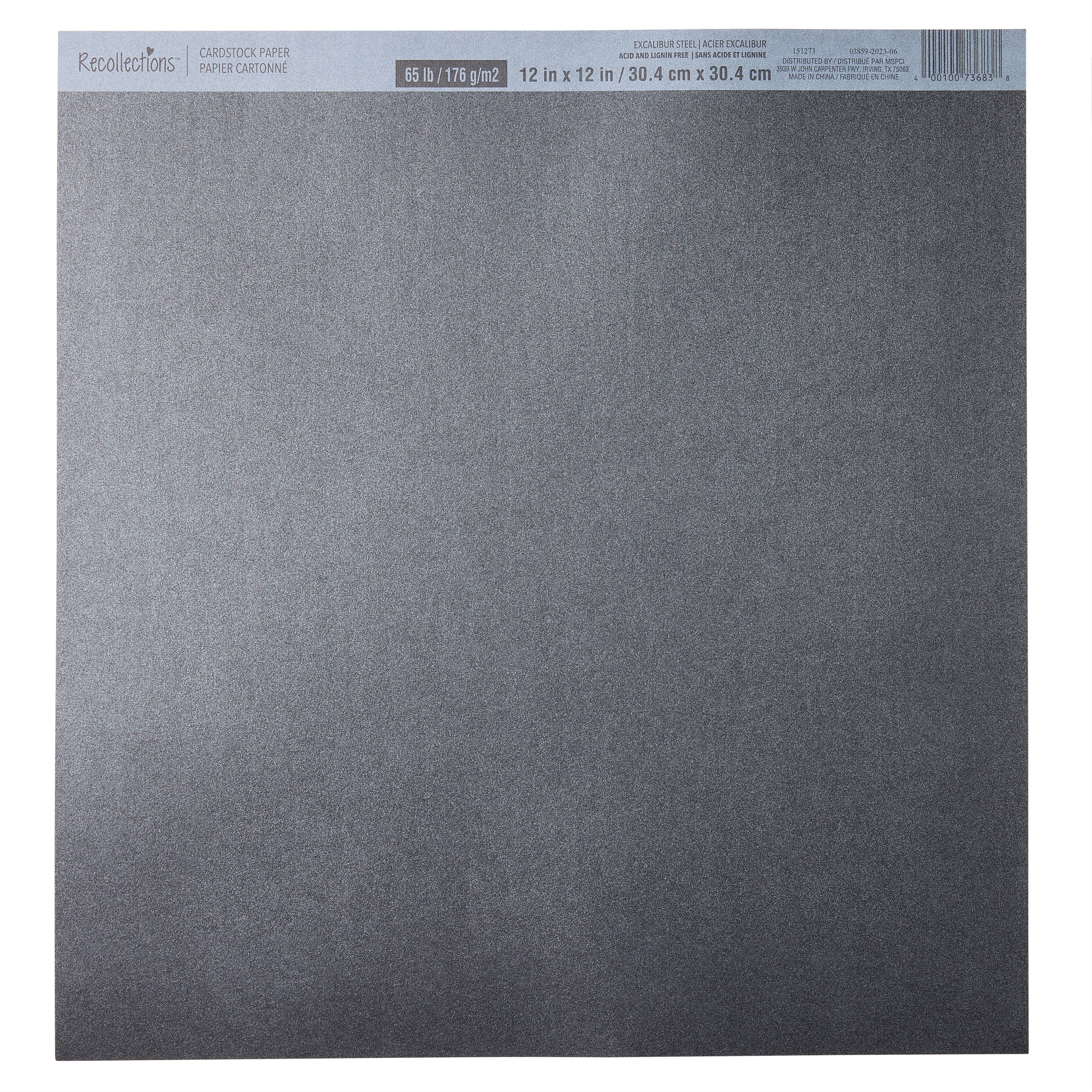 48 Pack: Solid Metallic Paper by Recollections®, 12" x 12"