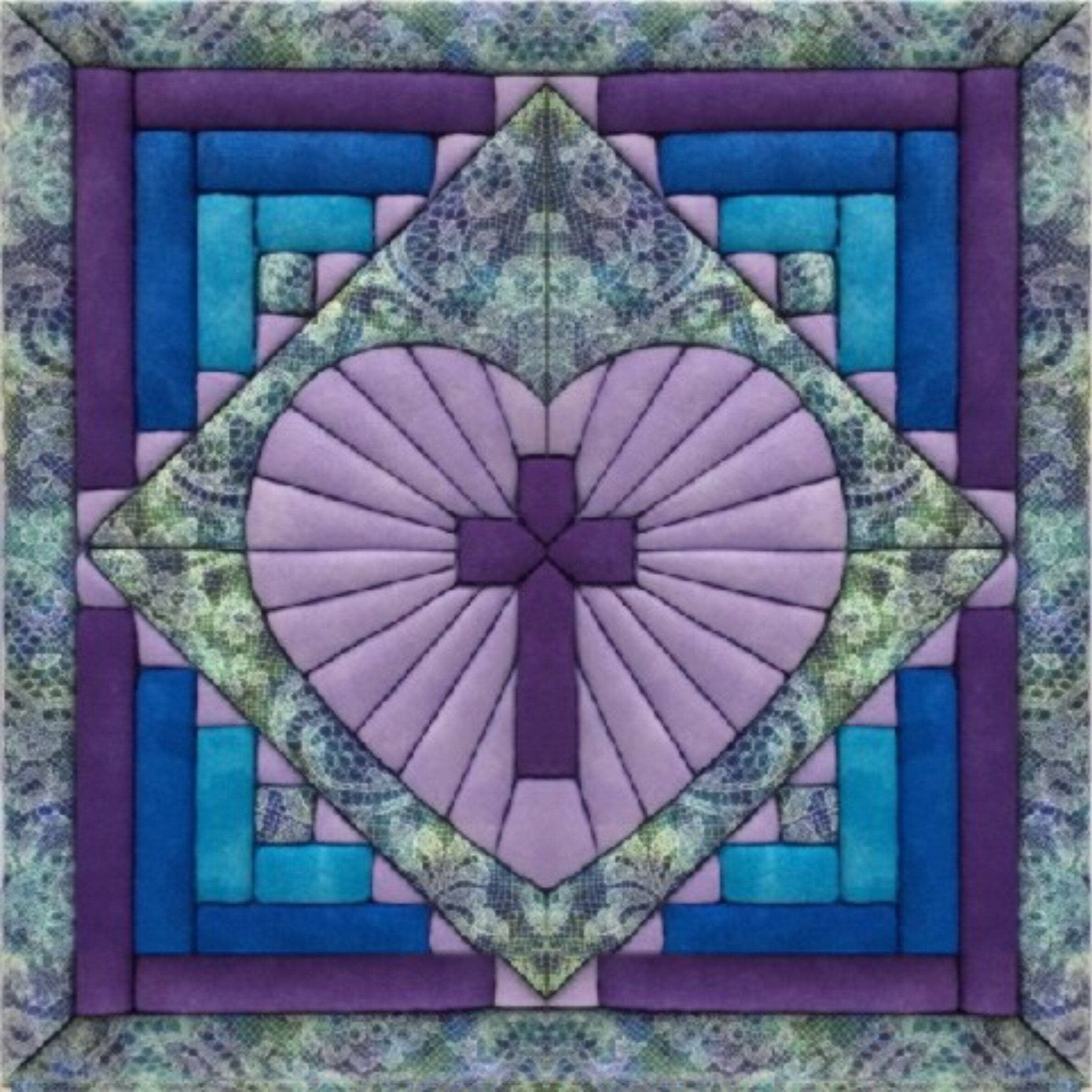 Quilt Magic® Cross In Heart No Sew Wall Hanging Kit | Michaels