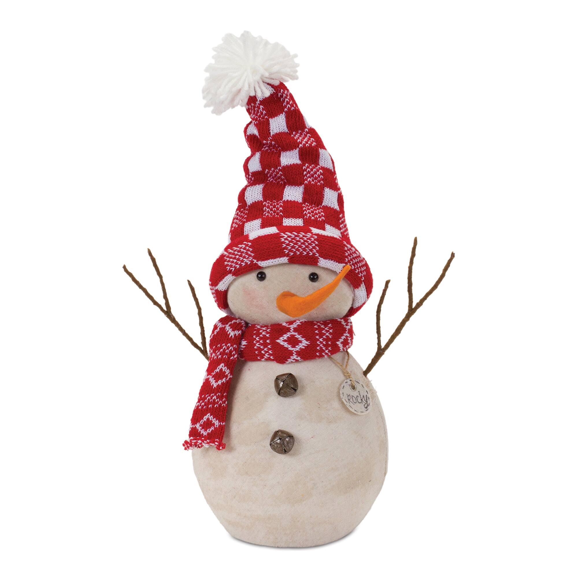 Snowman Décor with Hat & Scarf Set, 12.25" & 15.25"