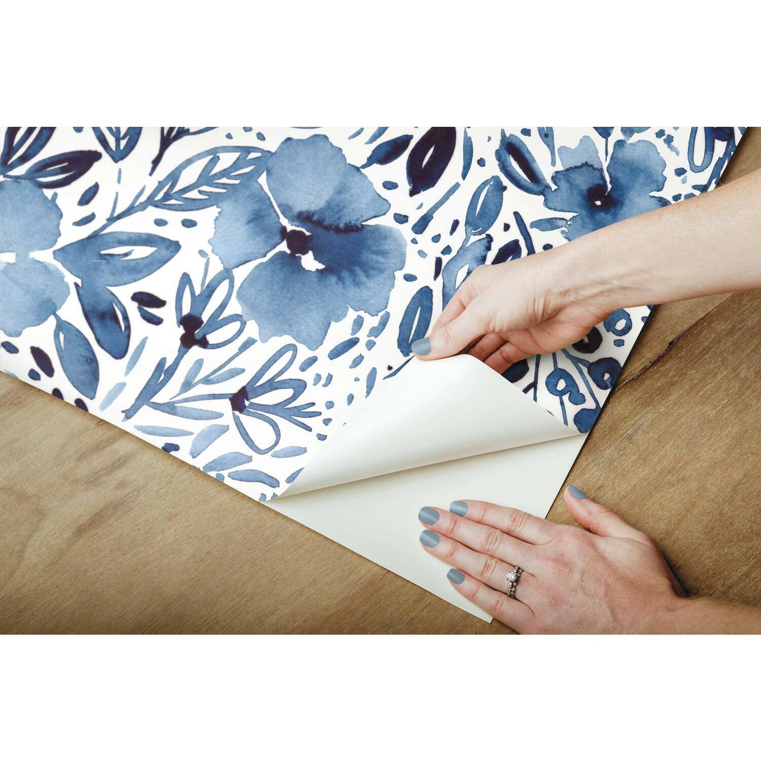 RoomMates Clara Jean April Showers Peel &#x26; Stick Wallpaper