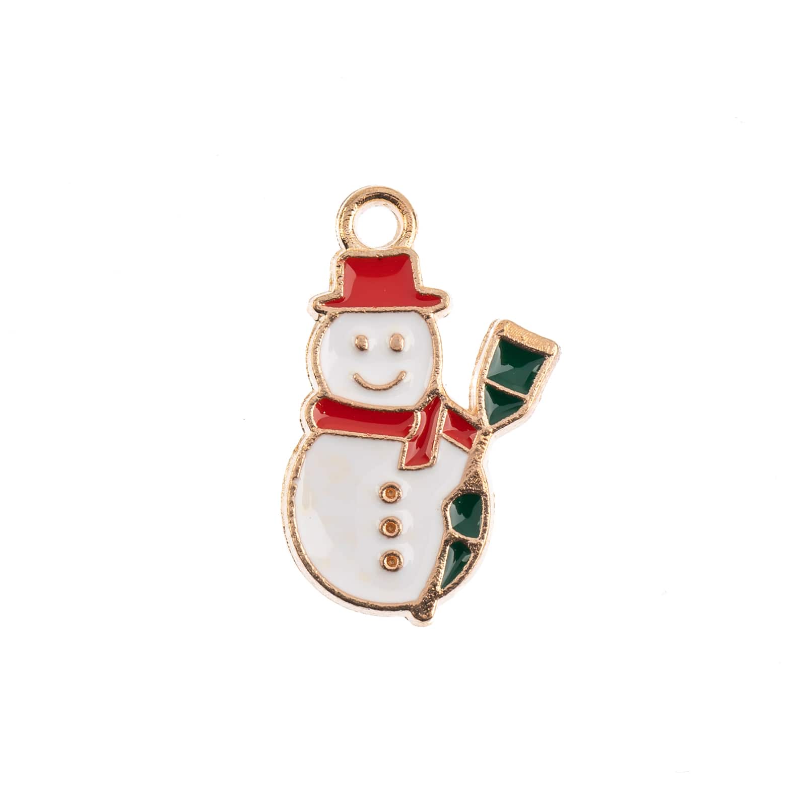 John Bead Sweet &#x26; Petite Snowman Holiday Charms, 8ct.