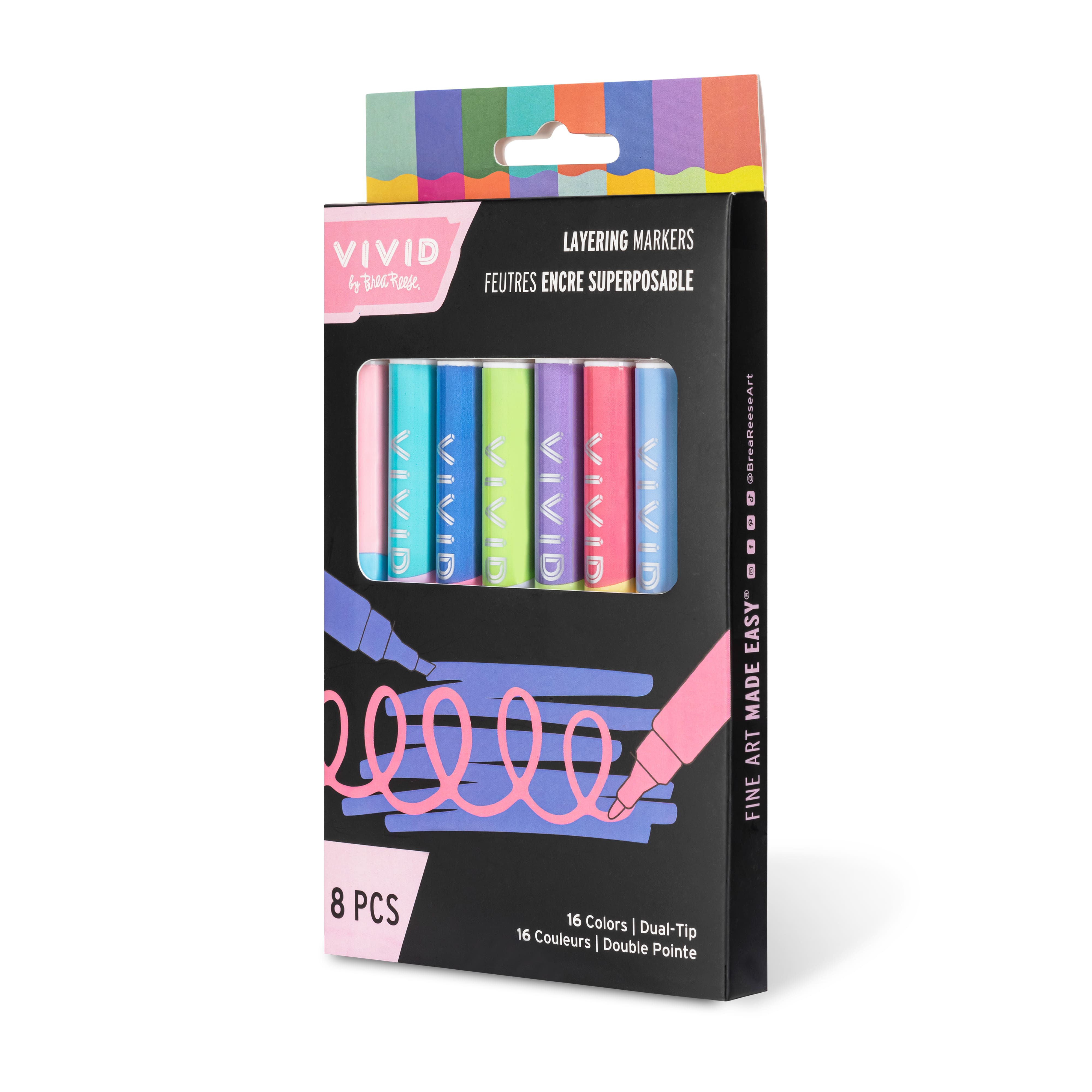 VIVID by Brea Reese&#xAE; Layering Markers Set