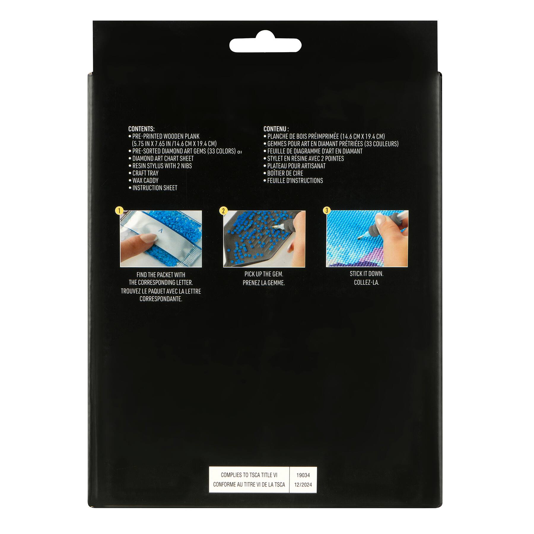Cocktails Wood Plank Diamond Art Kit by Make Market&#xAE;