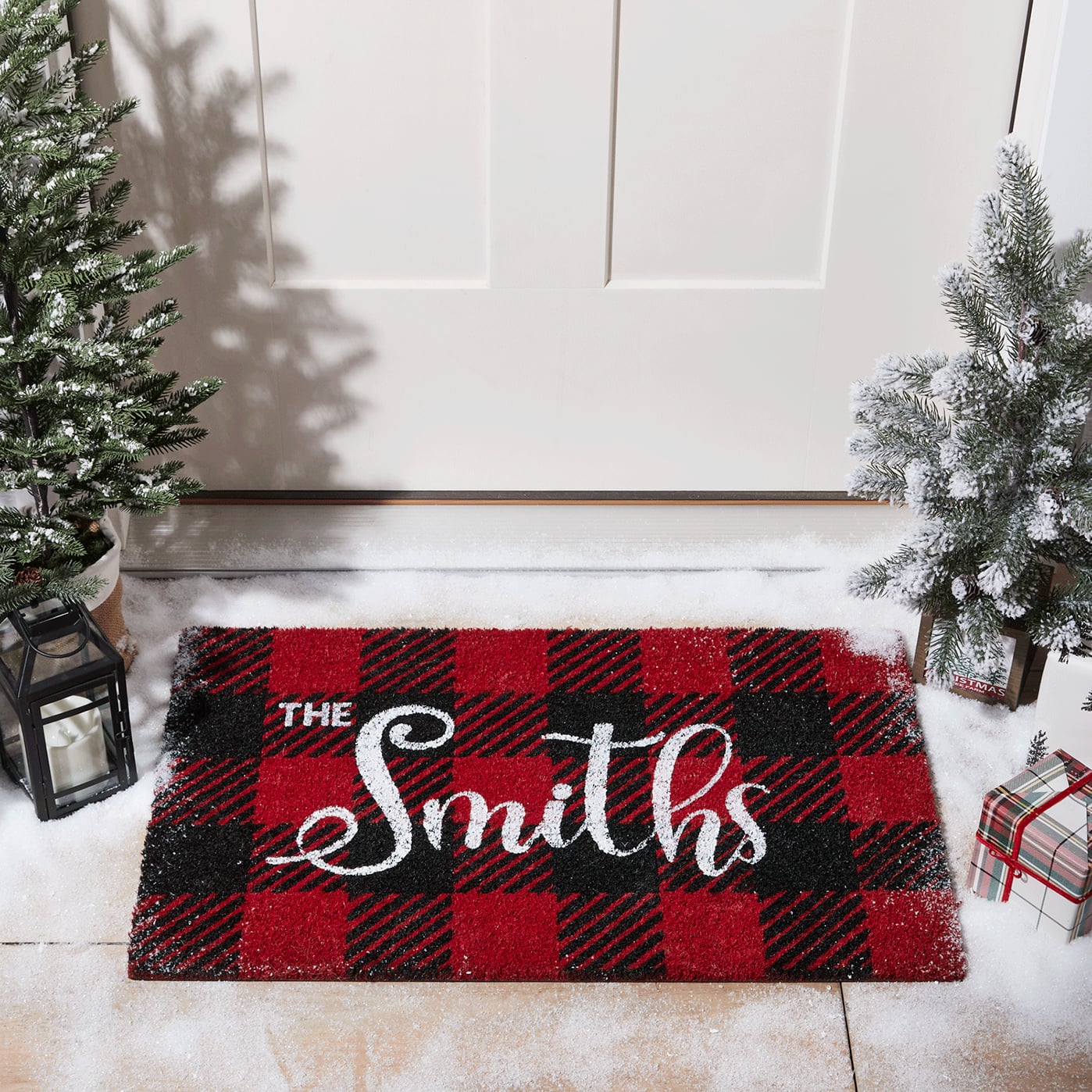 Christmas door mat floor area rug holiday kitchen bedroom decorative carpet Personalized Christmas Door Mat