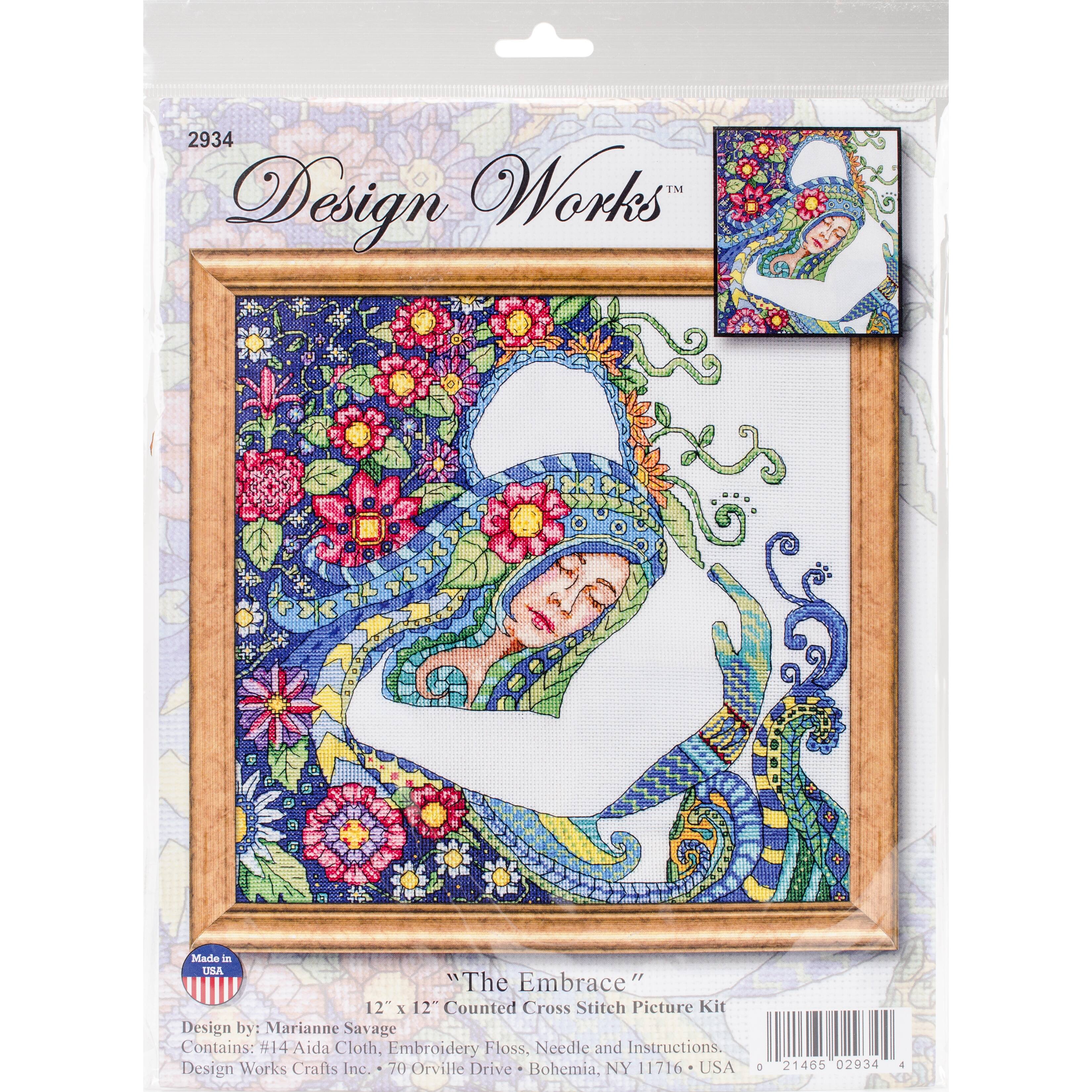 Design Works™ The Embrace Counted Cross Stitch Kit | Michaels®