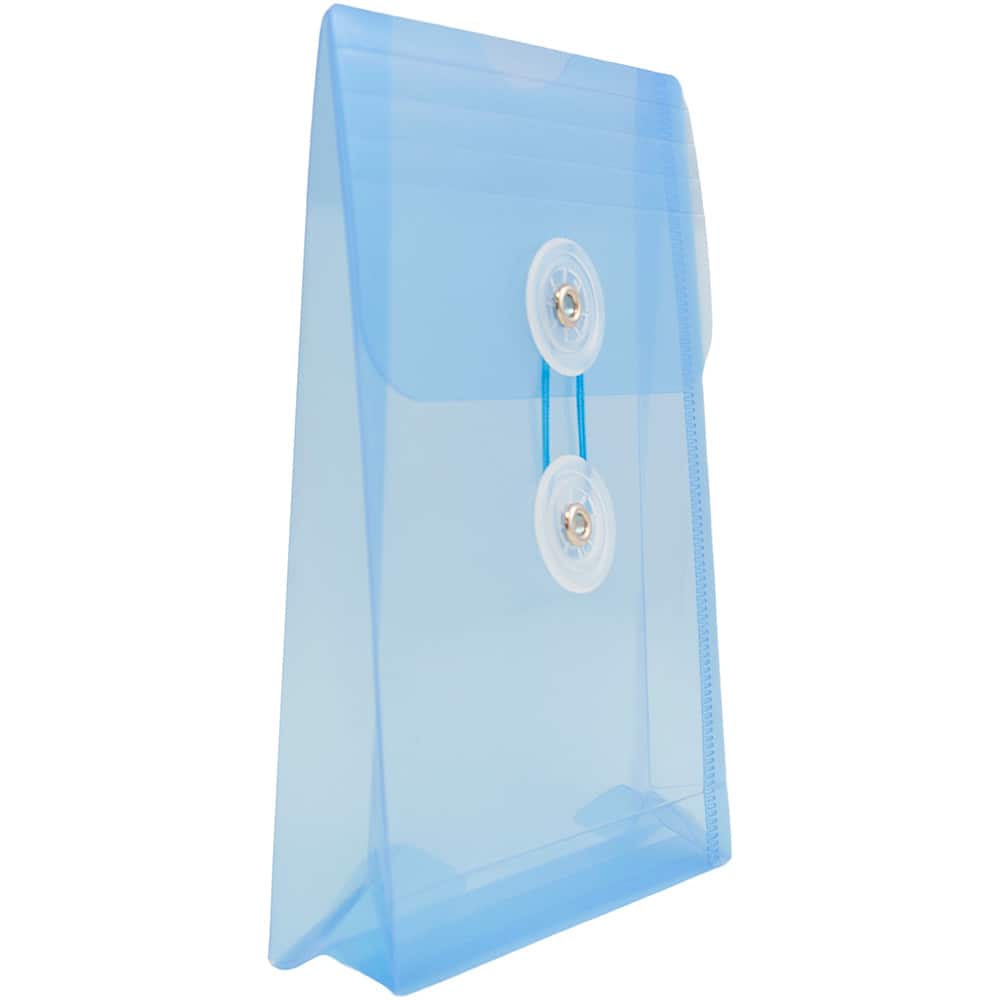 JAM Paper 4.25&#x22; x 6.25&#x22; Plastic Button &#x26; String Tie Closure Envelopes, 12ct.