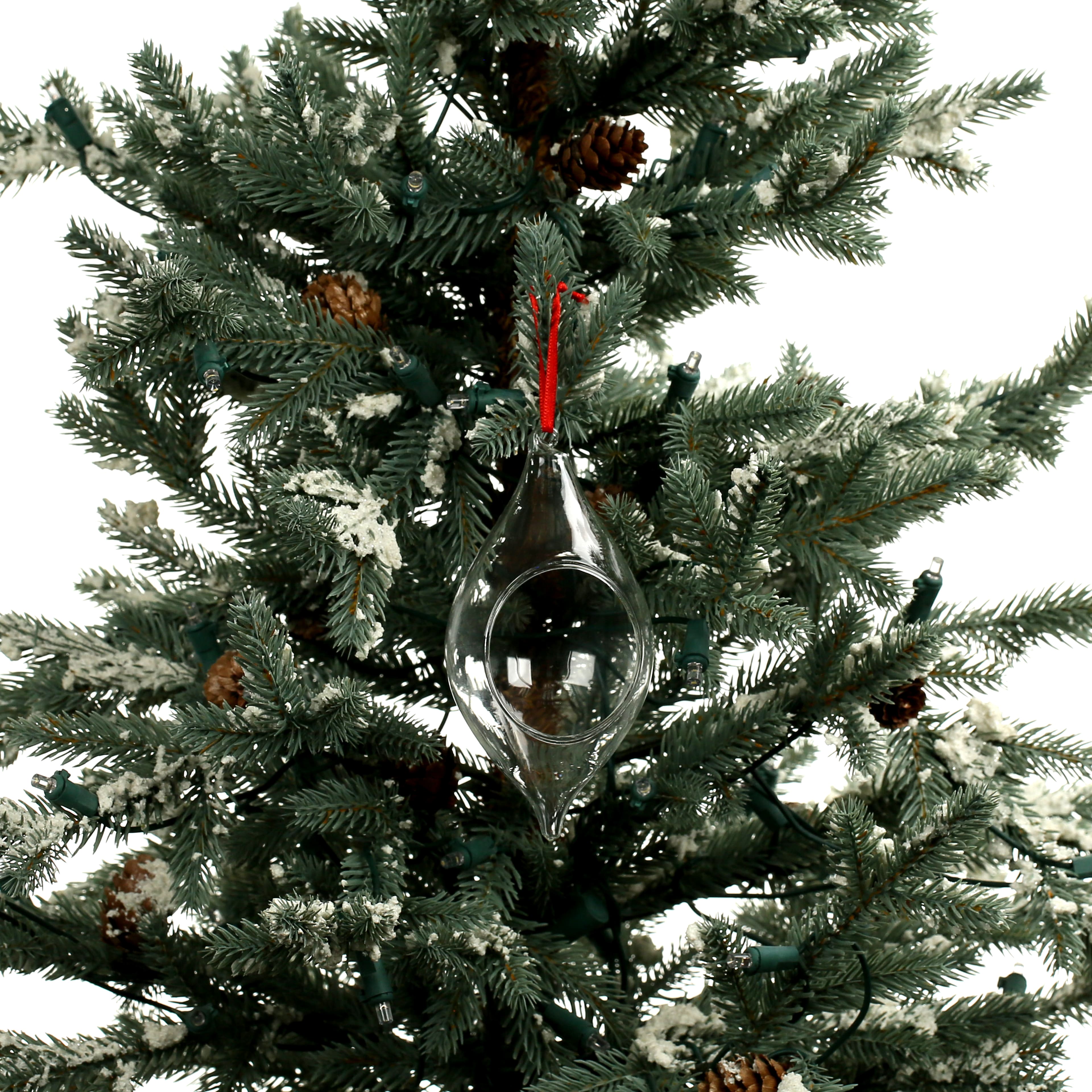 5.5" DIY Open Glass Teardrop Ornament by Make Market®