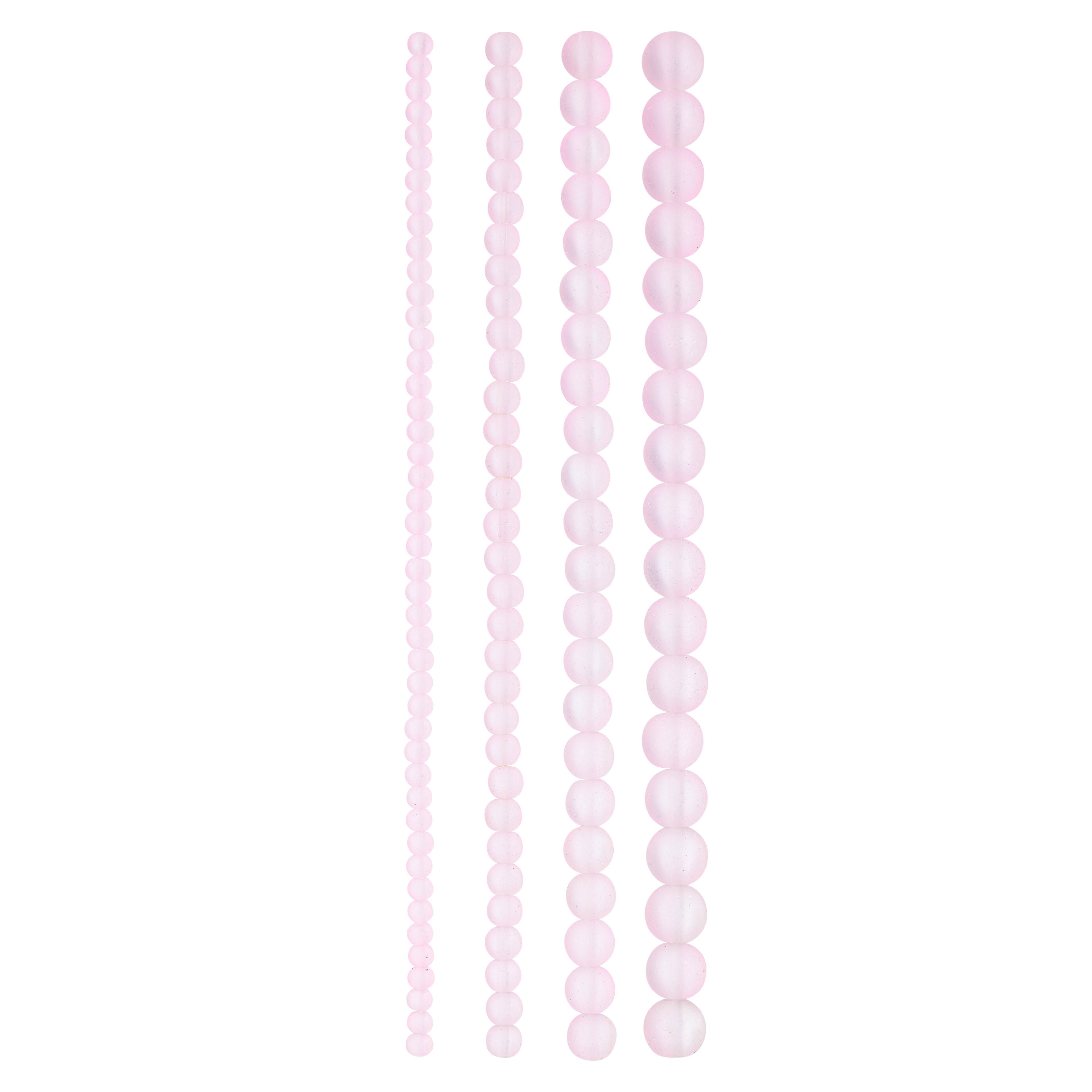 12 Pack: Matte Glass Round Beads by Bead Landing®