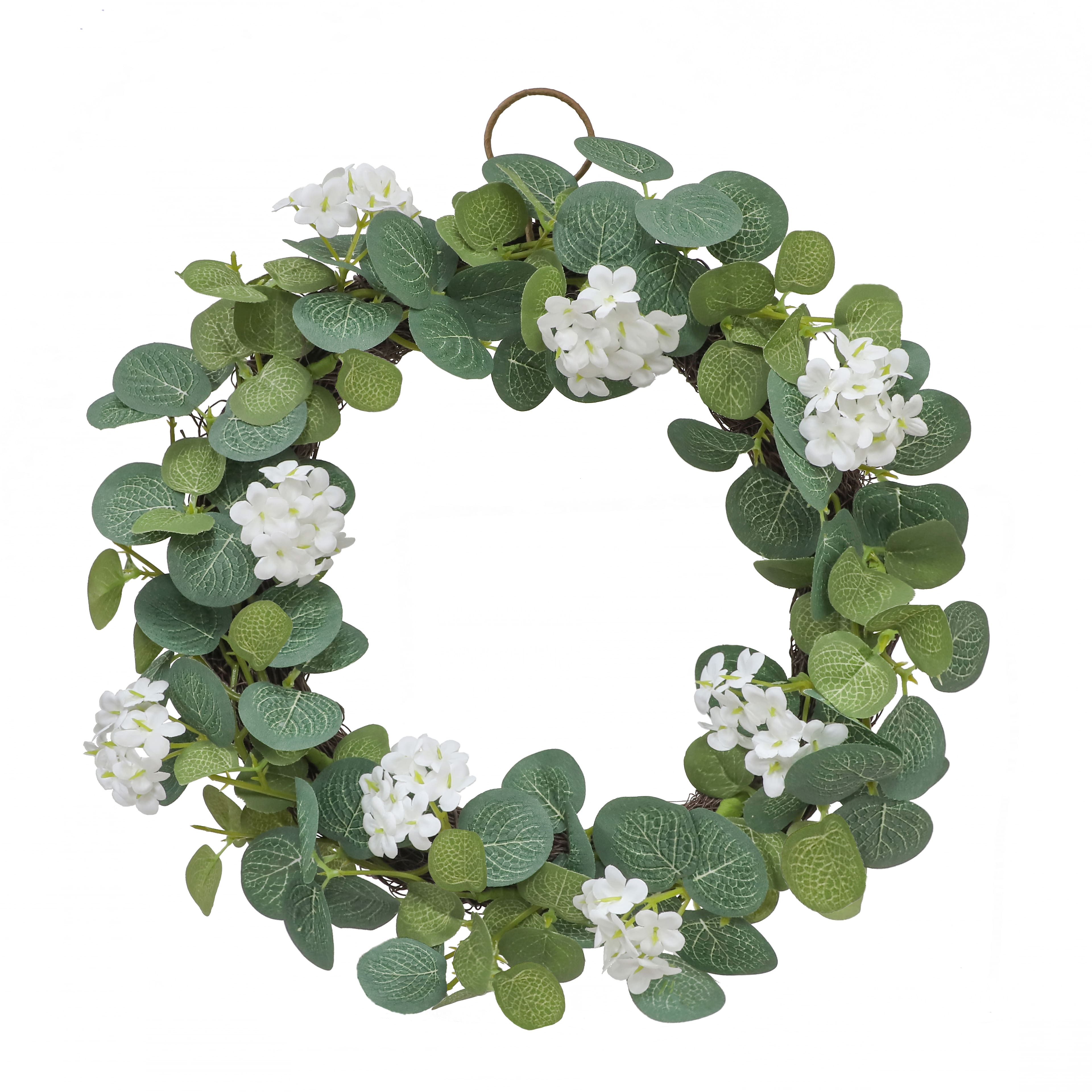Mini White Blossom Wreath by Ashland&#xAE;