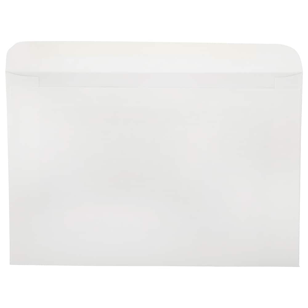 JAM Paper 6&#x22; x 9&#x22; White Window Display Commercial Envelopes