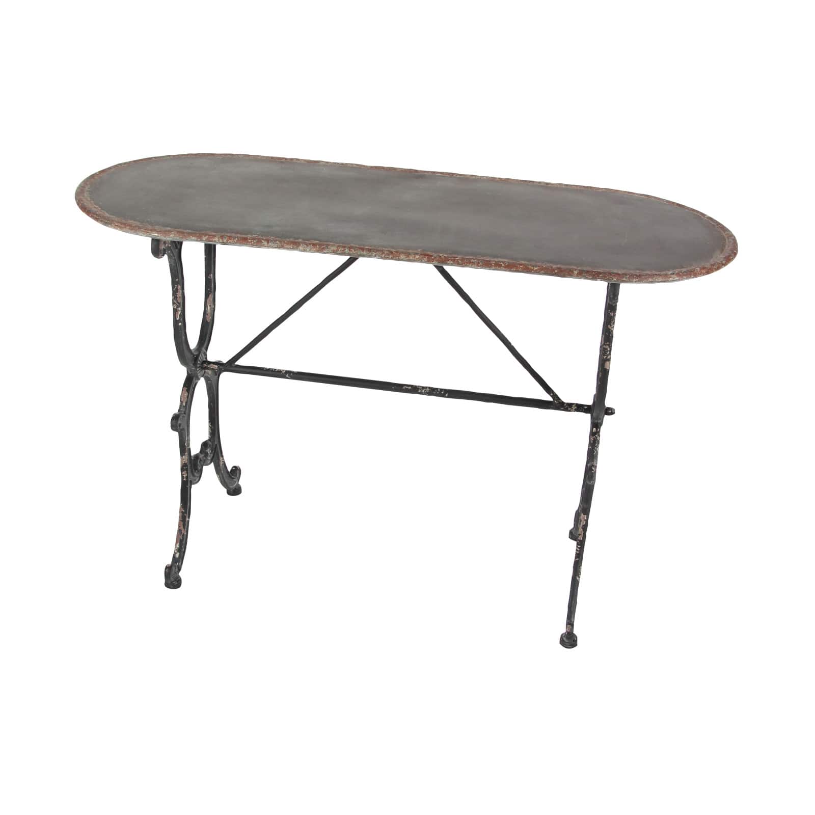 Grey Farmhouse Metal Console Table, 29&#x22; x 45&#x22;
