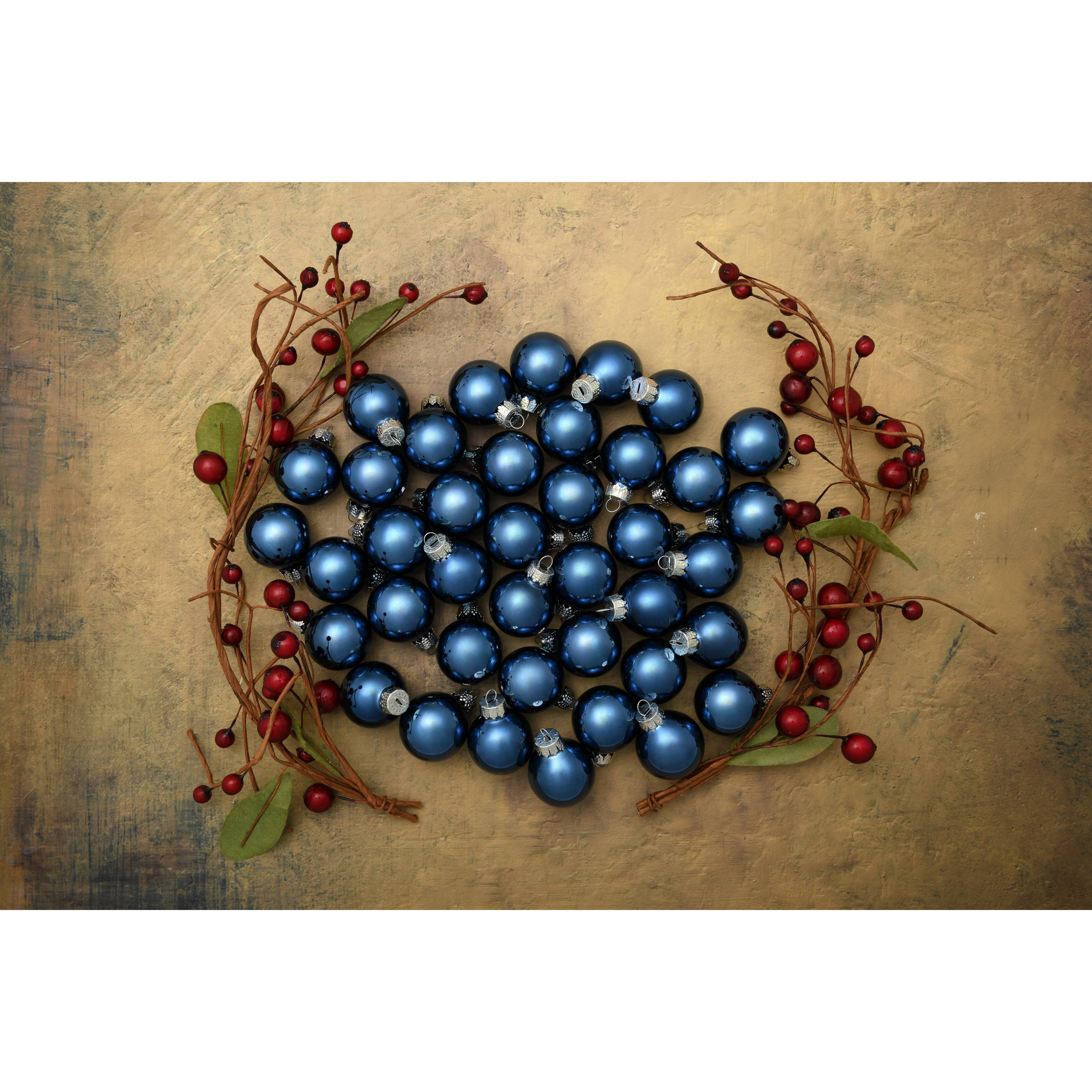 Whitehurst 40ct. 1.25&#x22; Glossy Glass Ball Ornaments