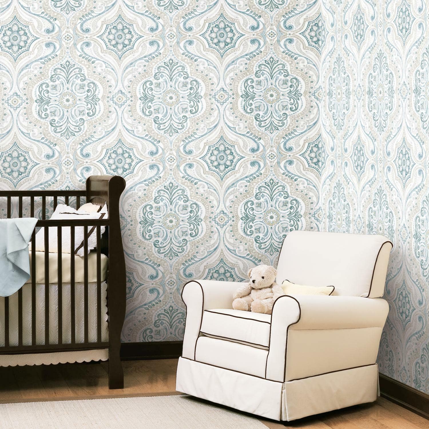 RoomMates Bohemian Damask Peel & Stick Wallpaper