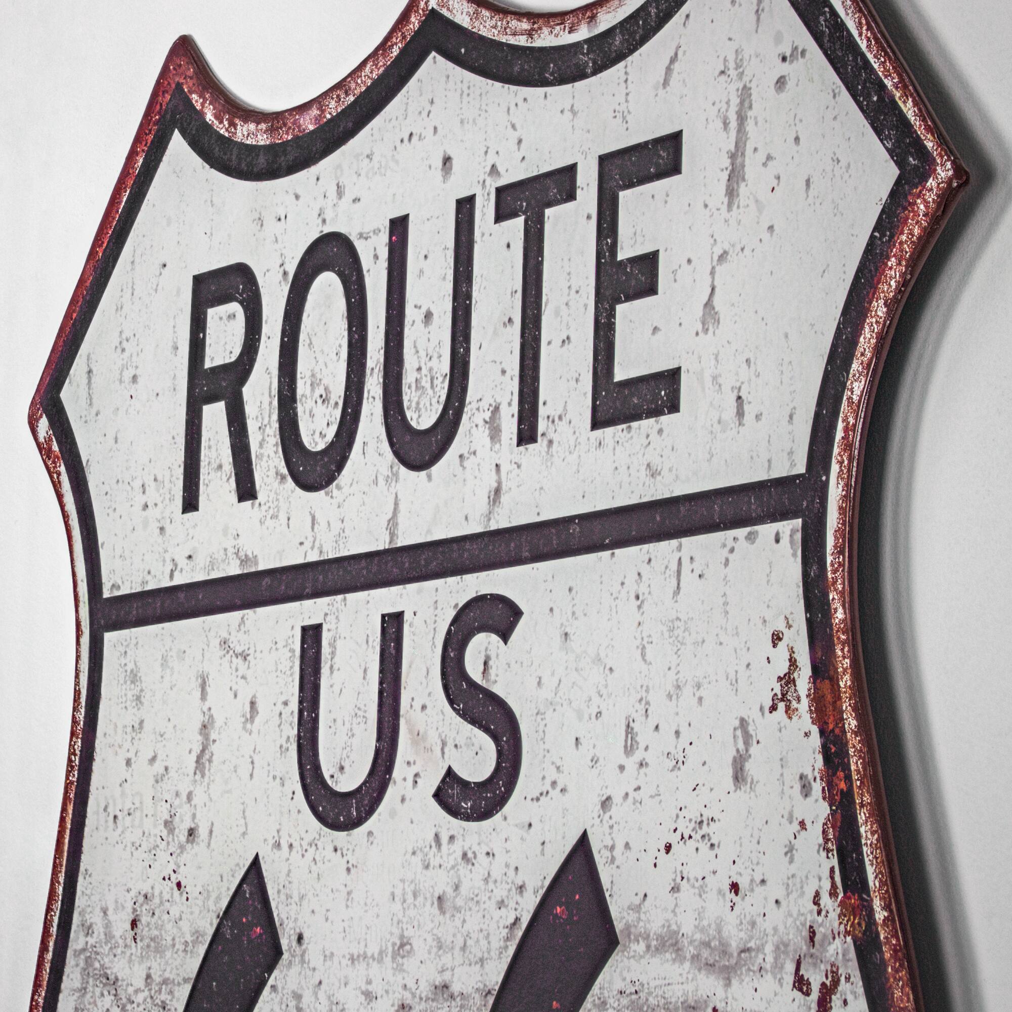 American Art D&#xE9;cor&#x2122; 35&#x22; Route 66 Metal Sign