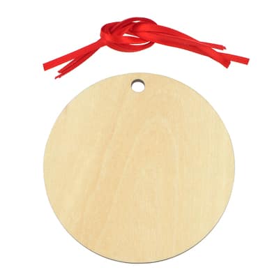 MM SUB RD WOOD ORNAMENT