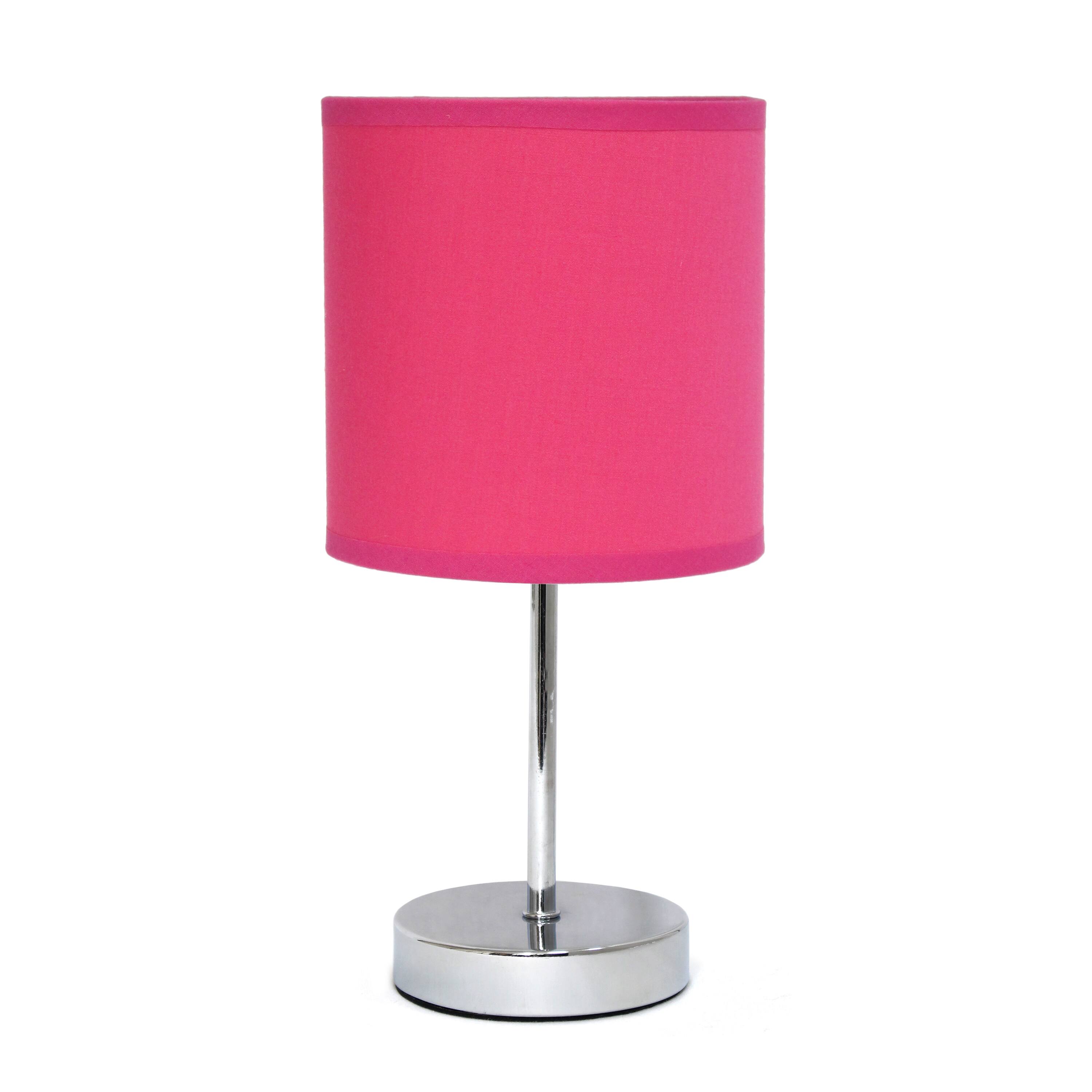 Simple Designs Chrome Mini Table Lamp