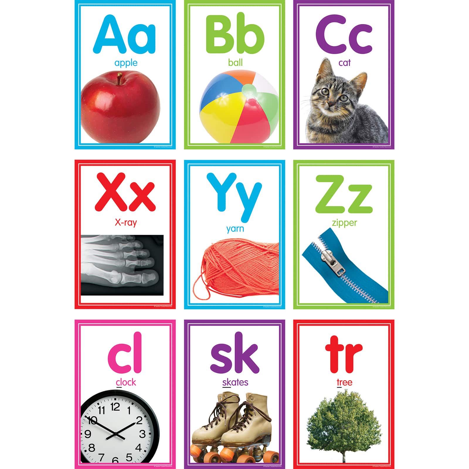 Teacher Created Resources Colorful Photo Alphabet Cards Bulletin Board Set, 40ct.