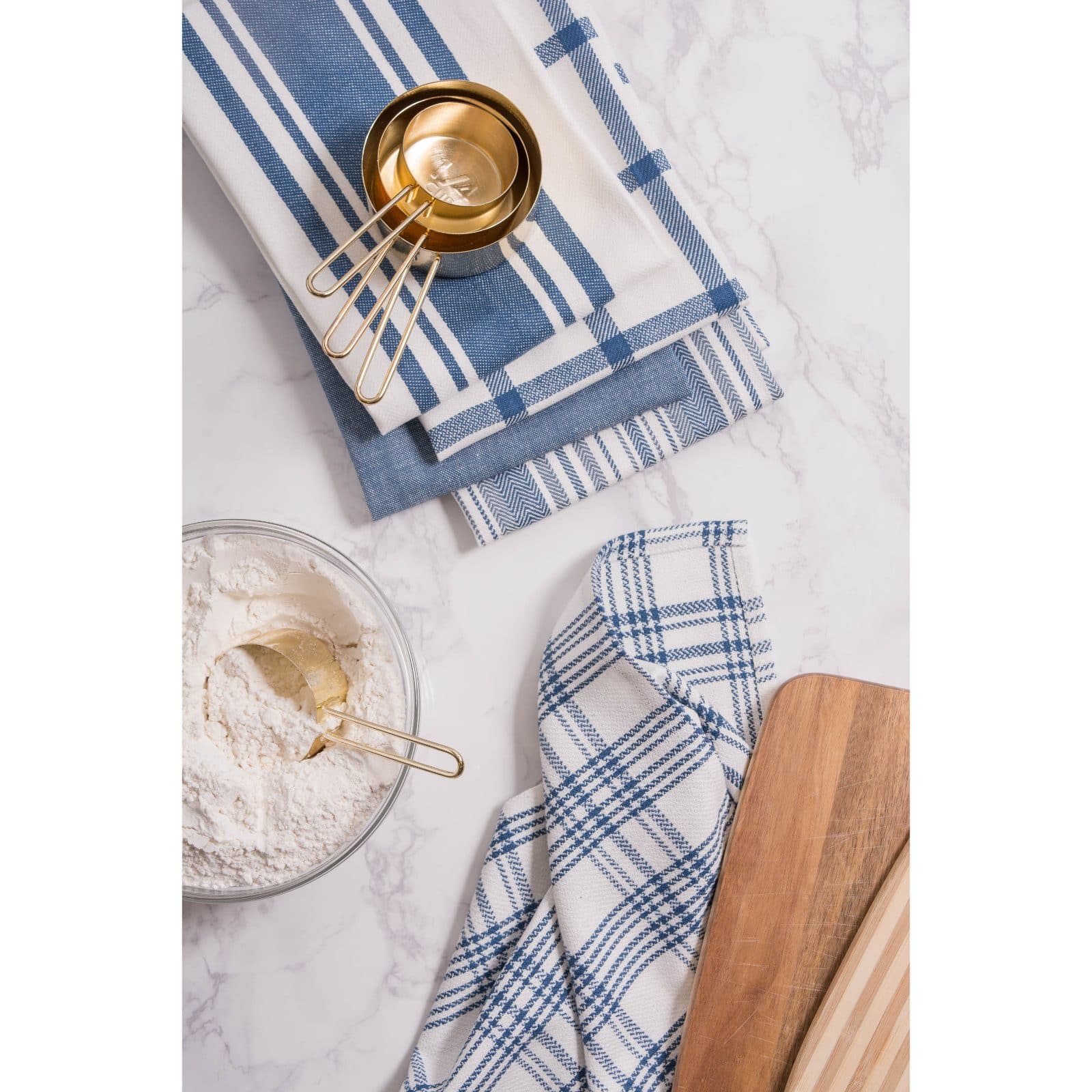 DII® Stone Blue Woven Dishtowel Set
