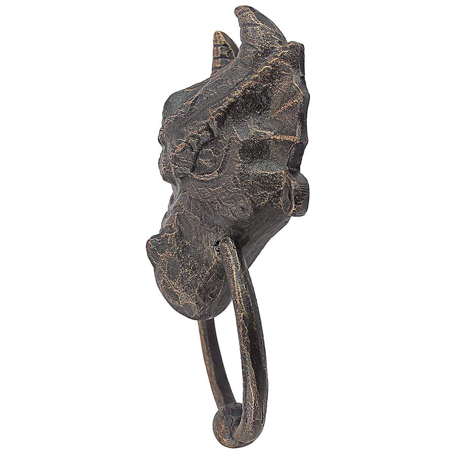 Design Toscano Head of the Dragon Foundry Iron Door Knocker