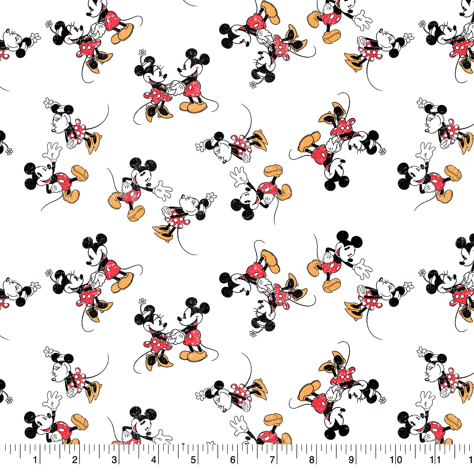 Springs Creative Disney® Vintage Mickey & Minnie Cotton Fabric 