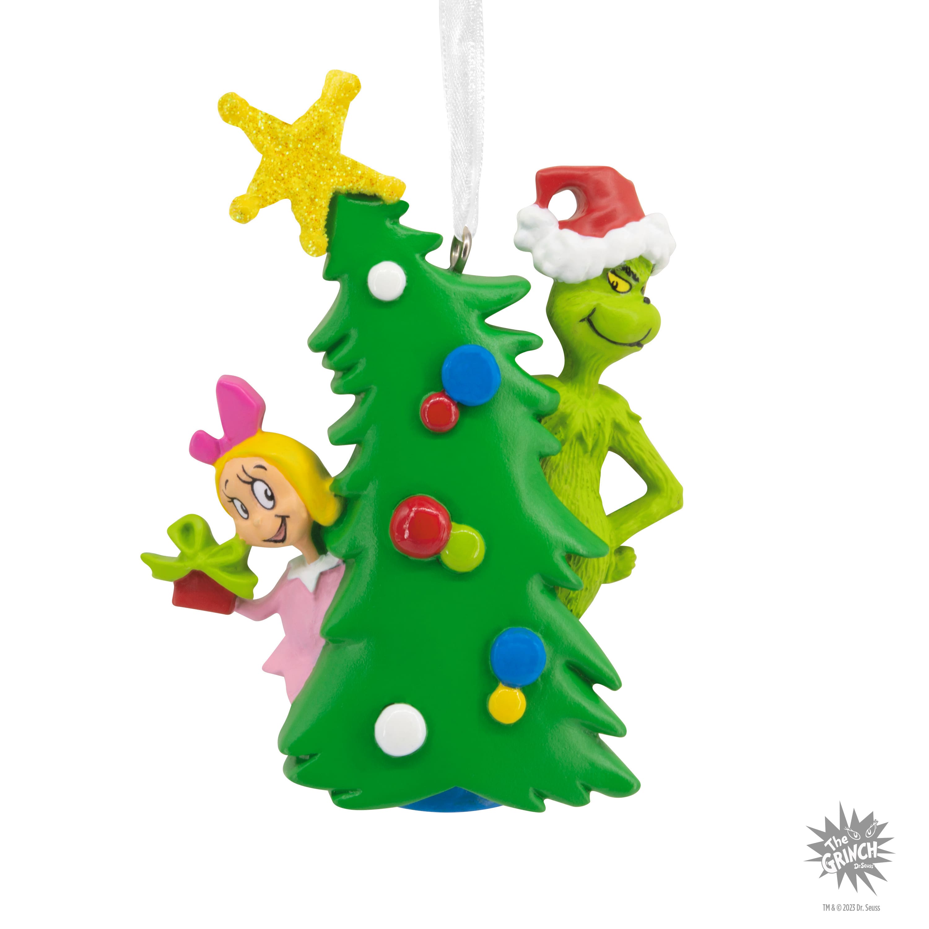 Hallmark 3&#x22; Grinch with Cindy-Lou Who Ornament