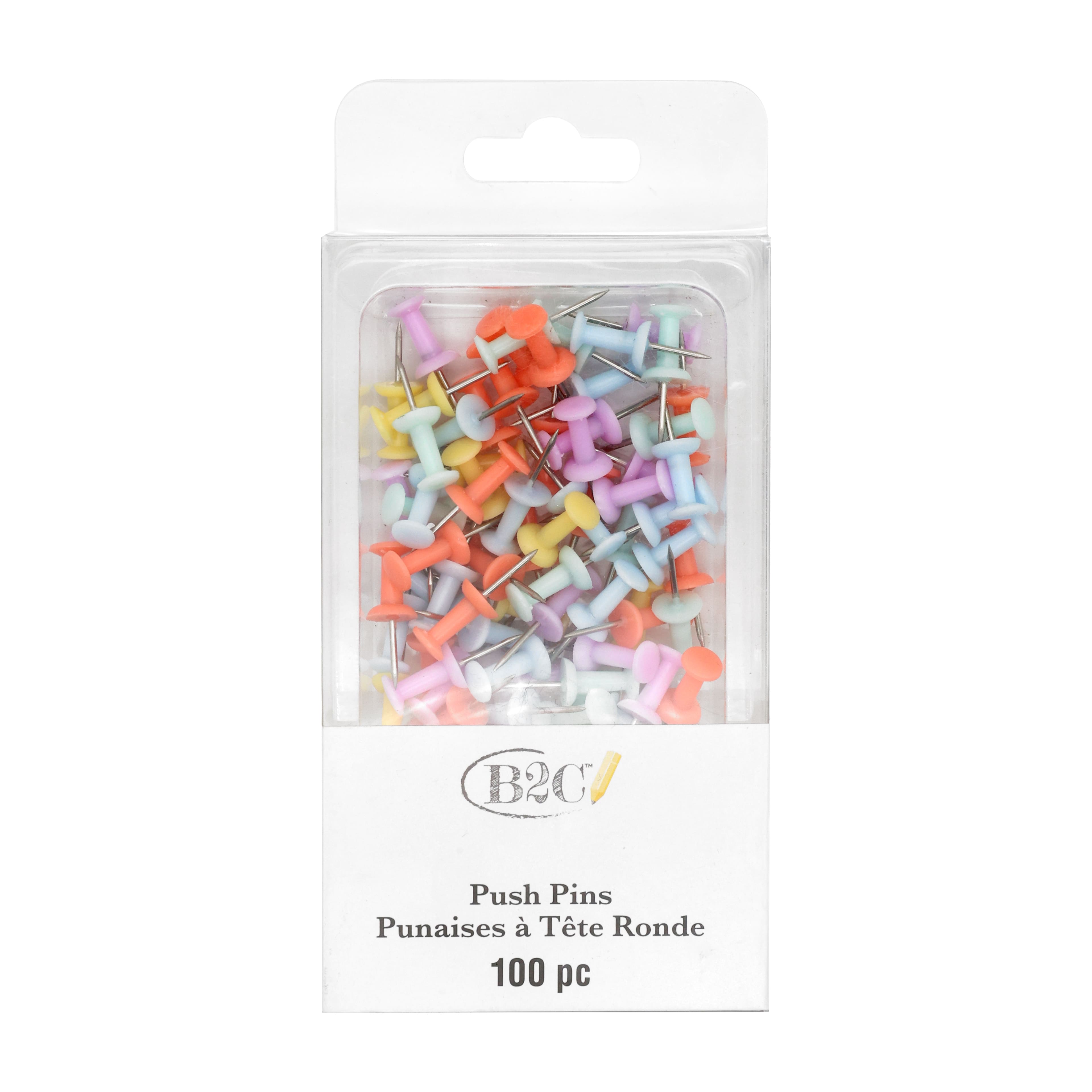 Matte Pastel Push Pins, 100ct. by B2C&#x2122;