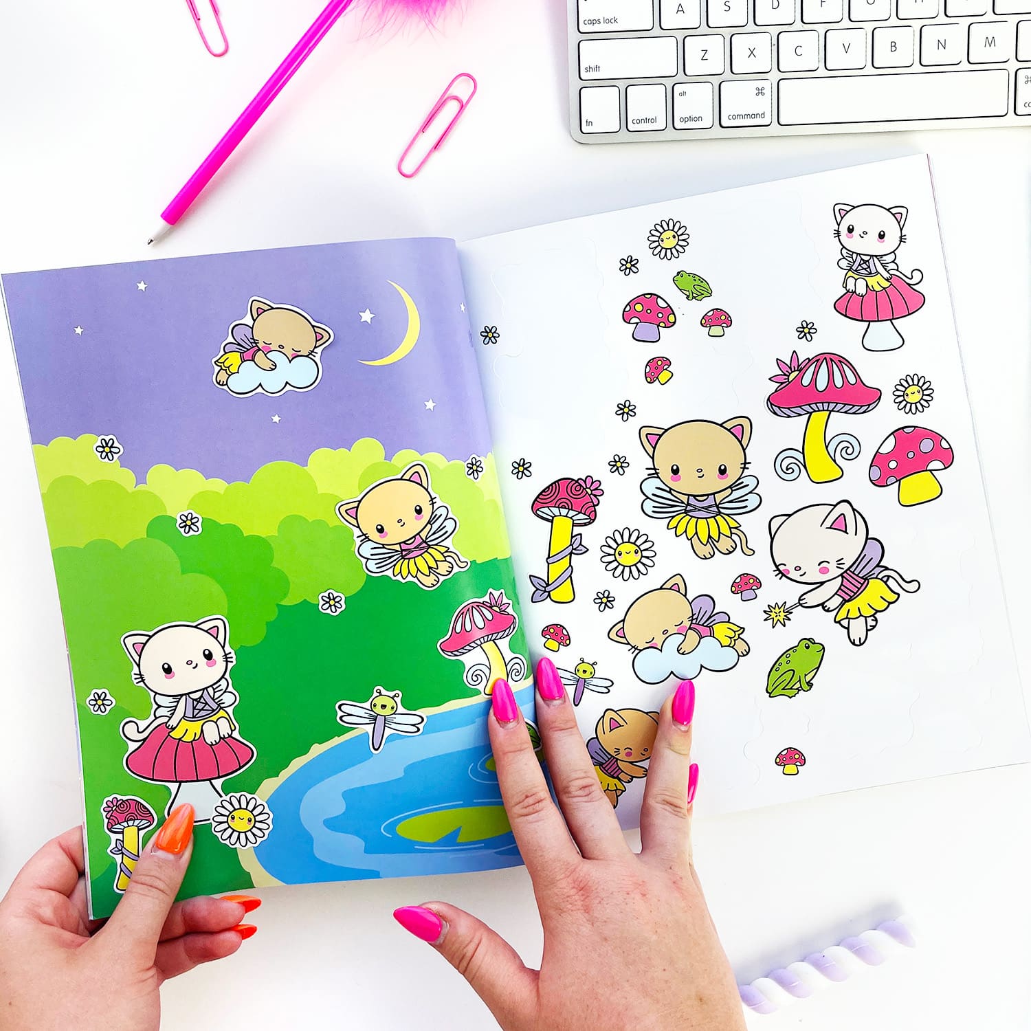 Pipsticks&#xAE; Mini Draw-Along Fantasy Stickers