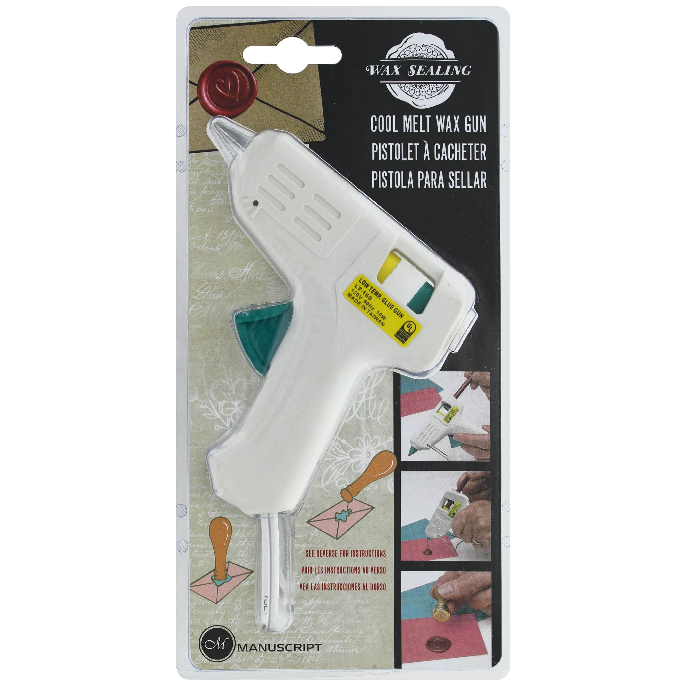 Sealing Wax Glue Gun for Wax Seal Stamp, Sticks Heating Craft Repair 