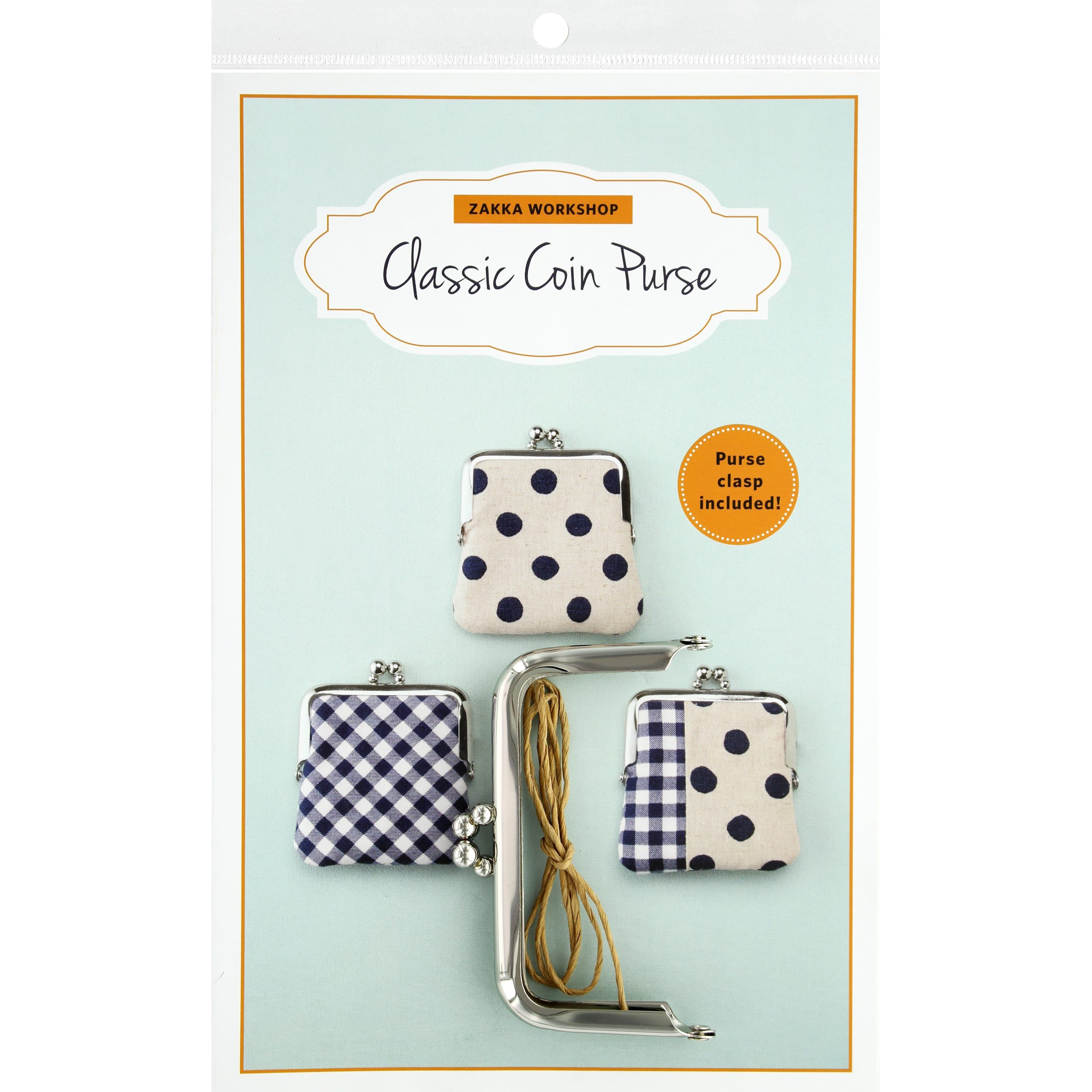 Zakka Workshop Classic Coin Purse with Silver Clasp Kit | 3.25 x 3.5 | Michaels