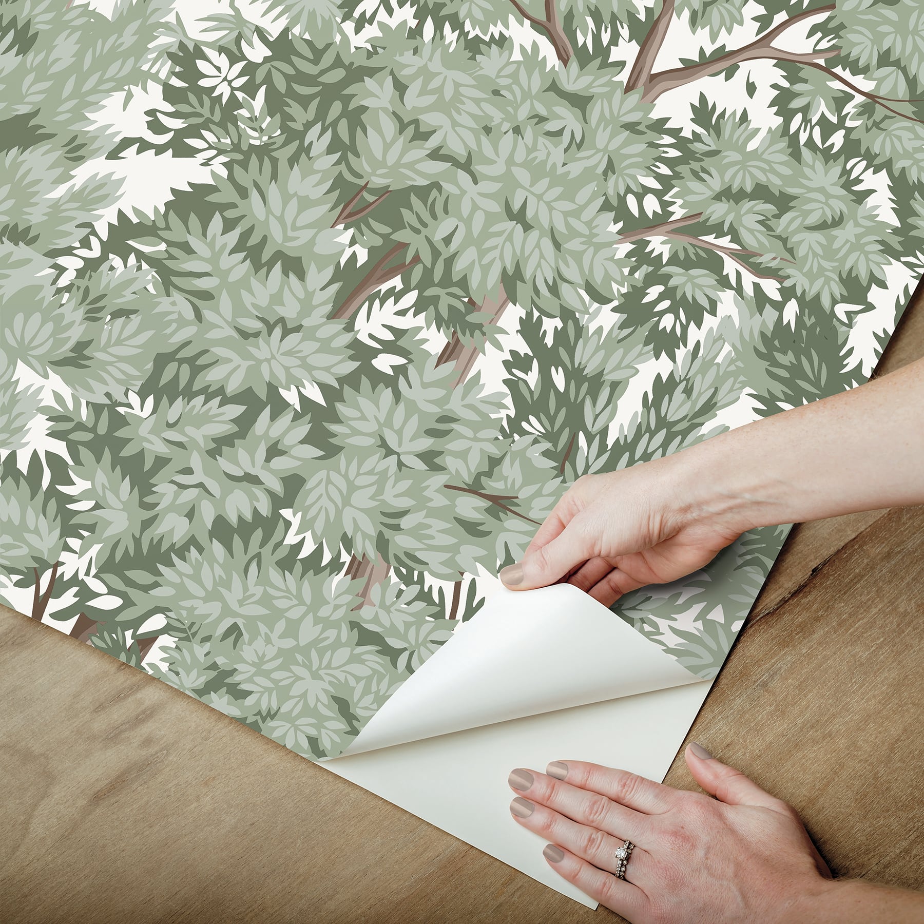 RoomMates Ardian Green Peel & Stick Wallpaper