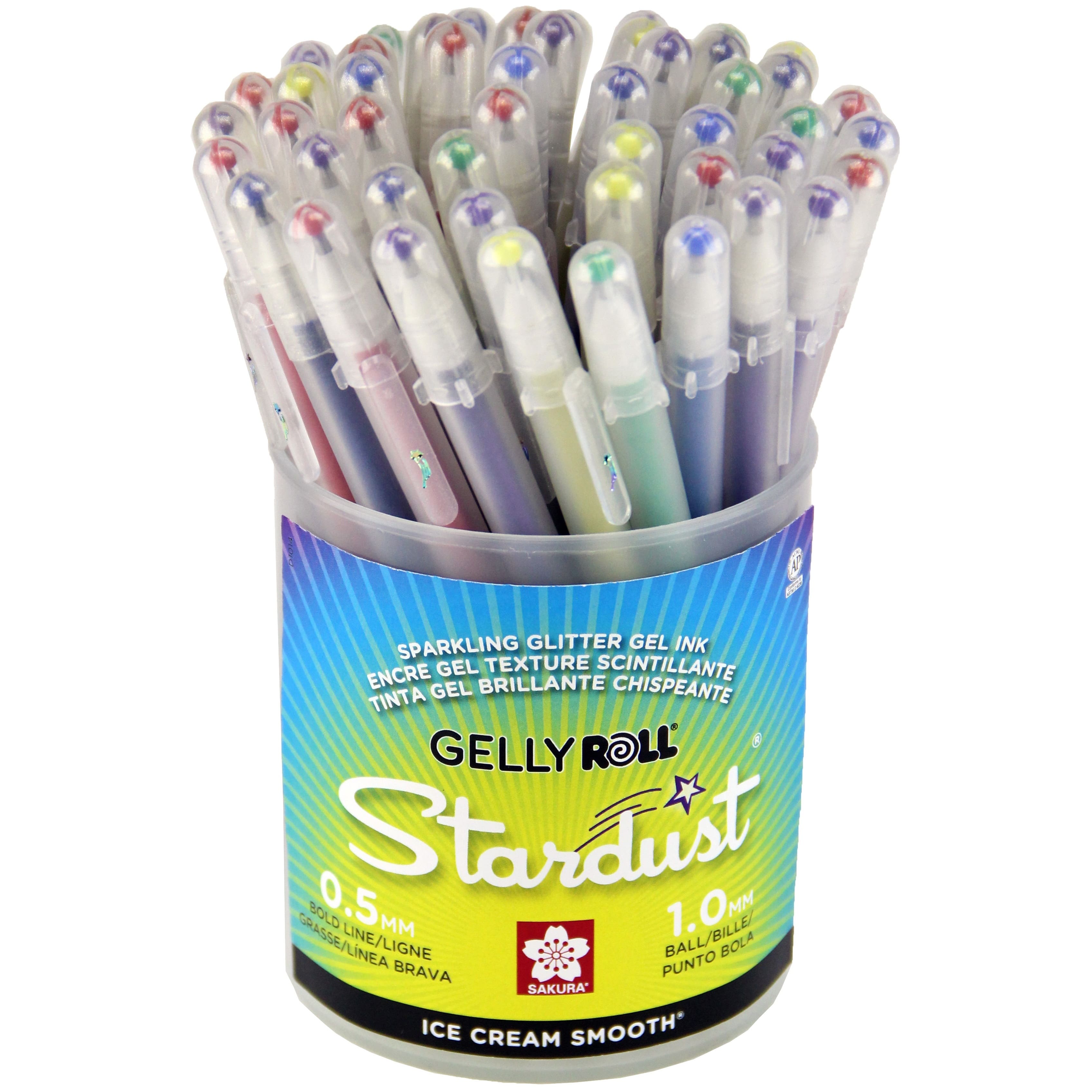12 pcs SAKURA XPGB-12ST 1.0mm Jelly Roll Stardust TWINKLING Gel Ink Pens