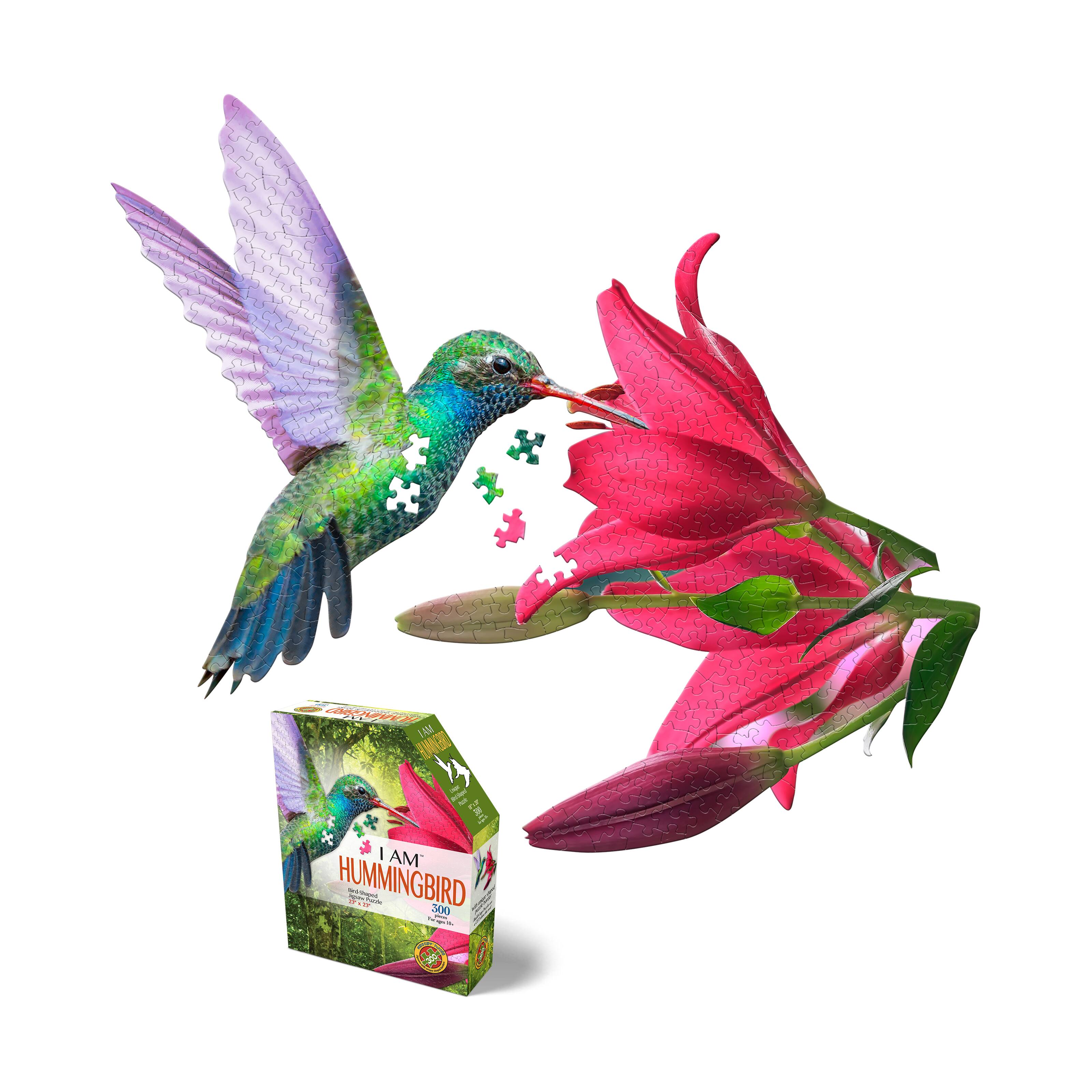 Madd Capp&#x2122; I Am&#x2122; Hummingbird Bird-Shaped 300 Piece Jigsaw Puzzle