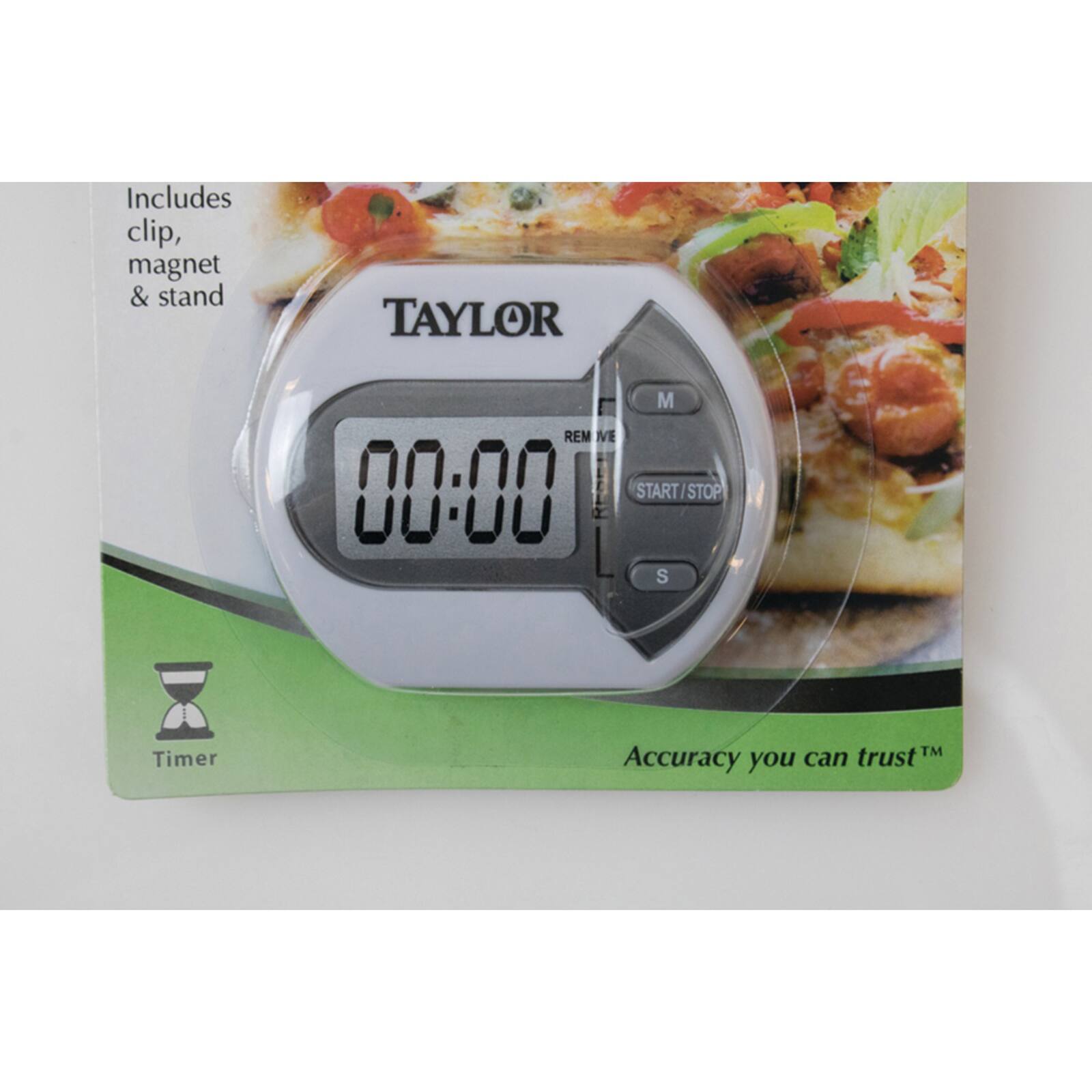 Taylor® White & Gray Digital Timer