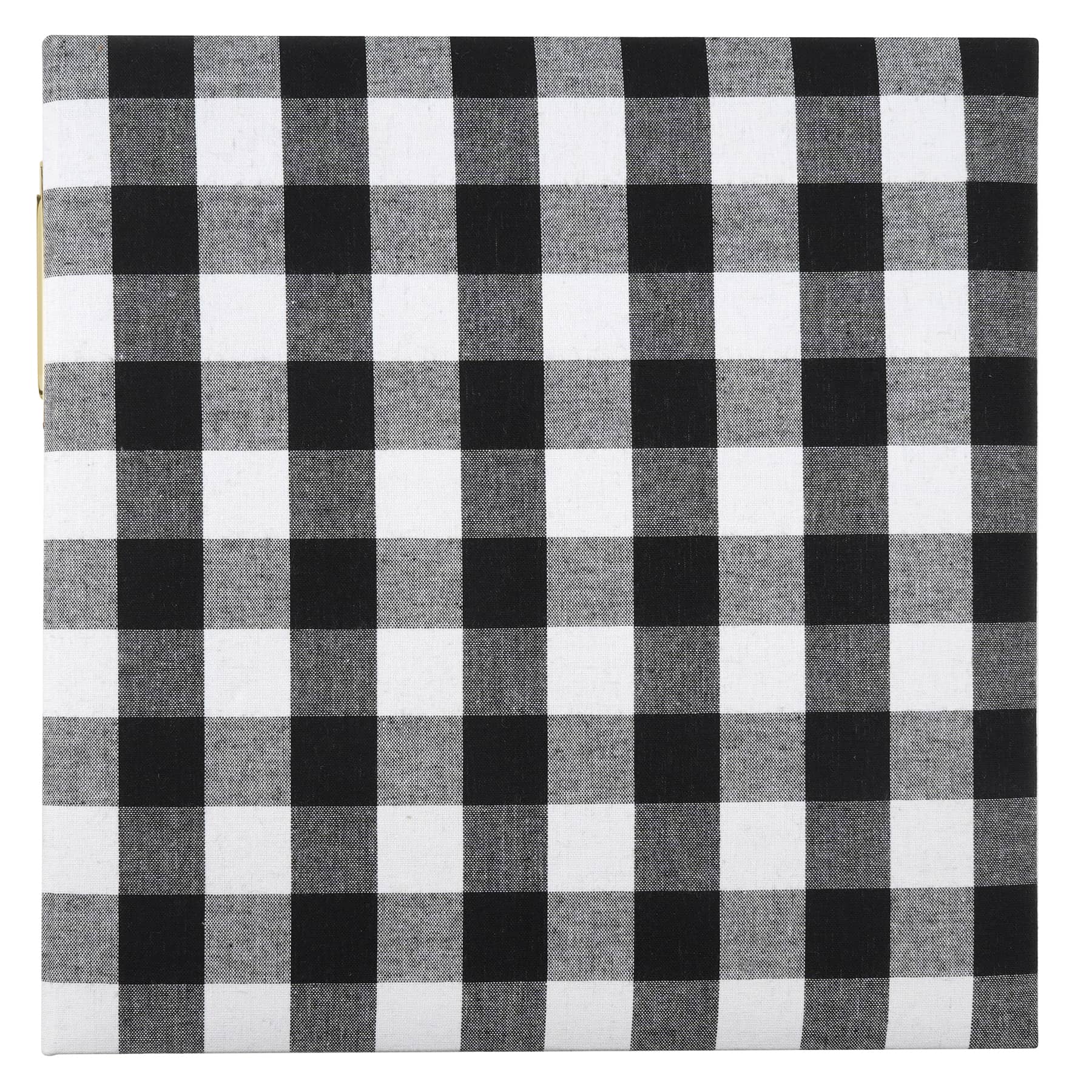 8 Pack: Black &#x26; White Buffalo Check D-Ring Scrapbook Album by Recollections&#x2122;