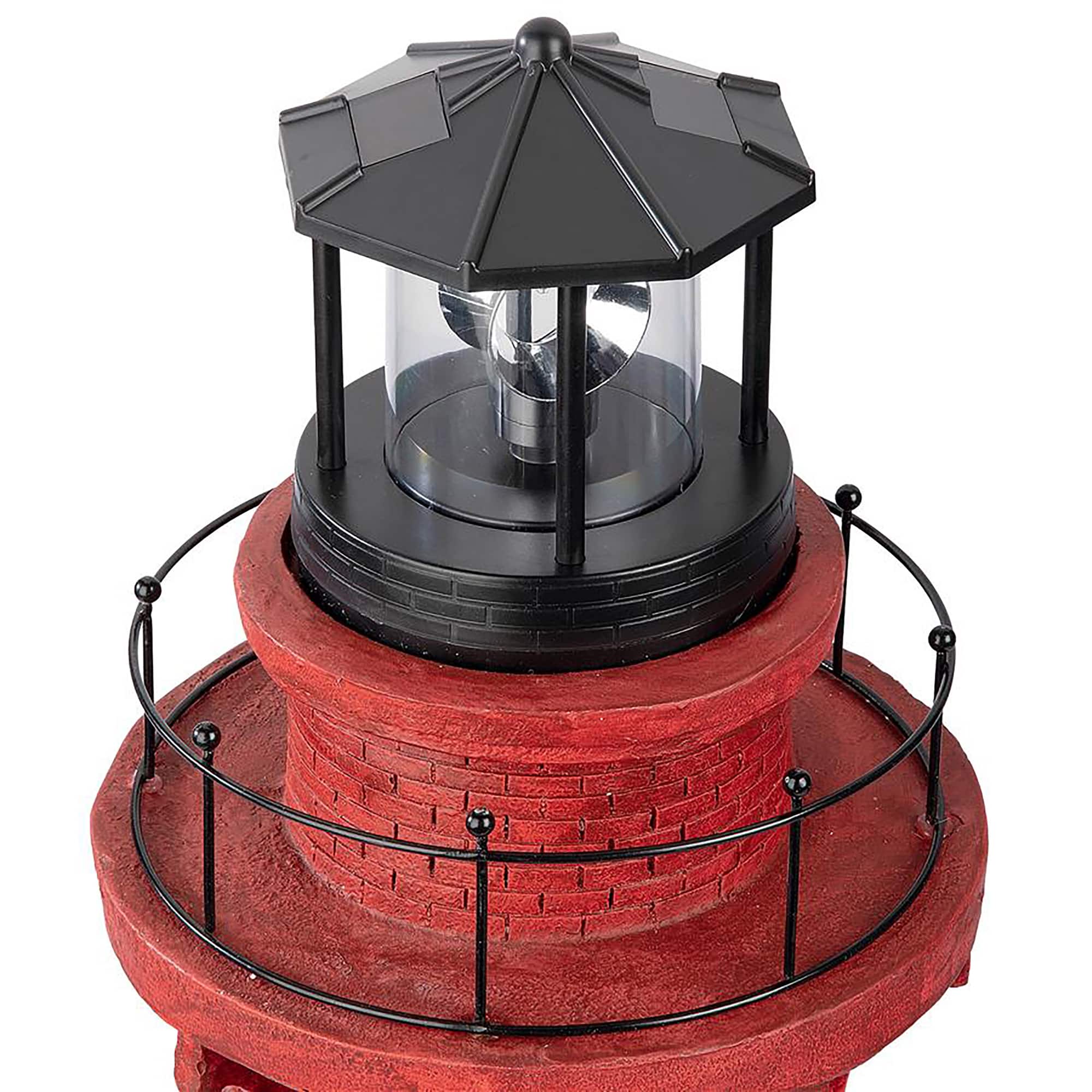 Design Toscano 48.5&#x22; LED Coastal Shoal Lighthouse Solar Beacon Statue