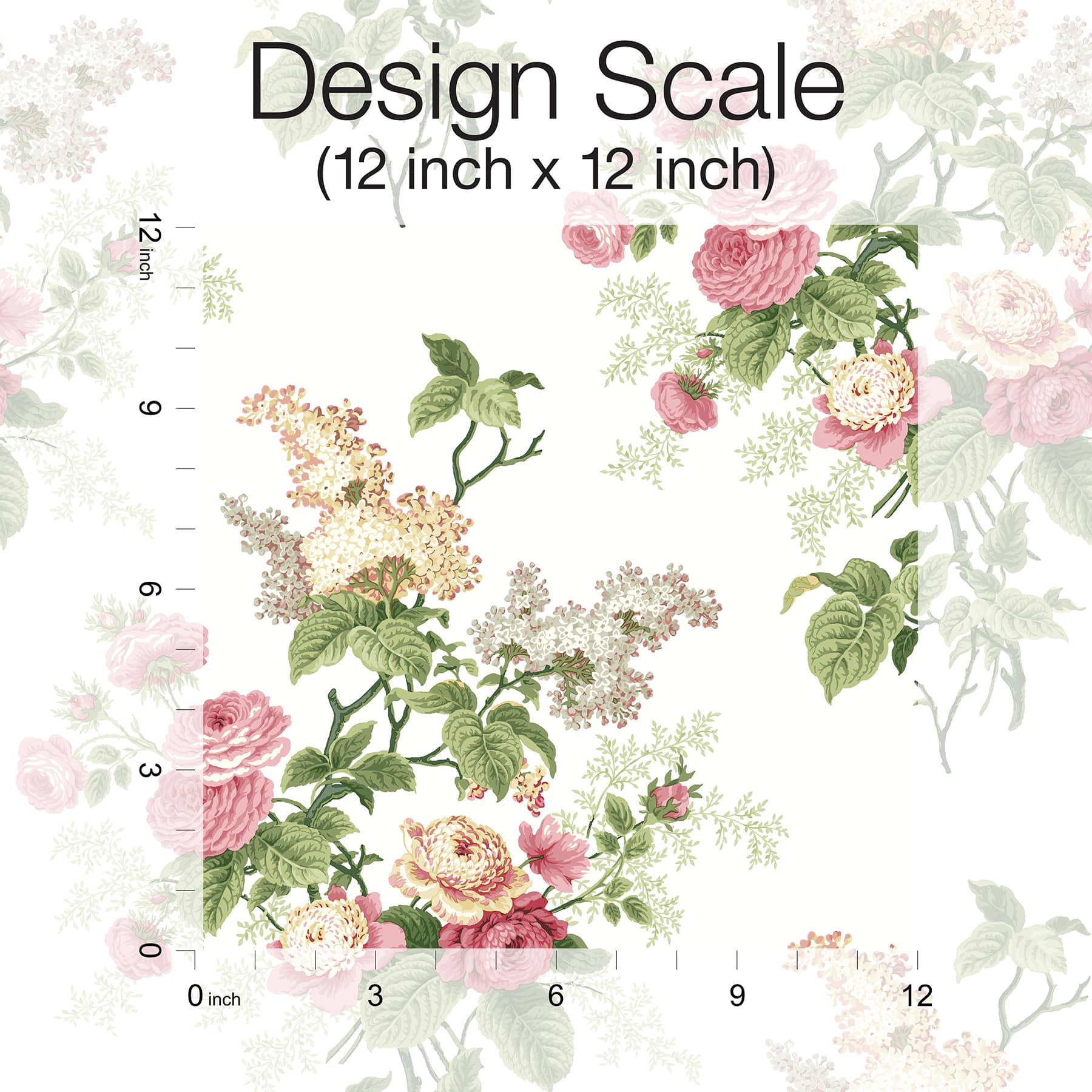 RoomMates Brights Waverly Emma's Garden Peel & Stick Wallpaper