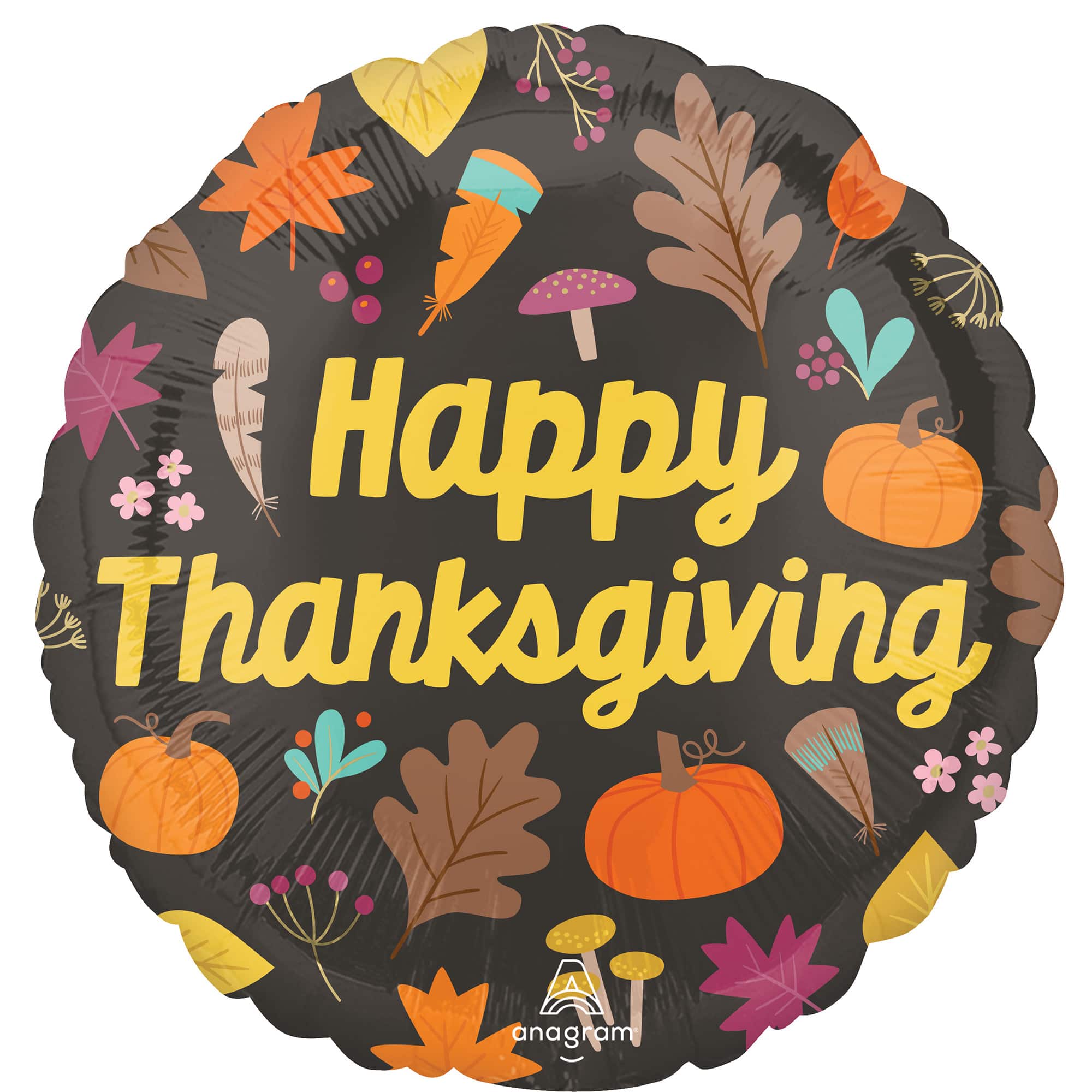 17&#x22; Happy Thanksgiving Foil Balloon